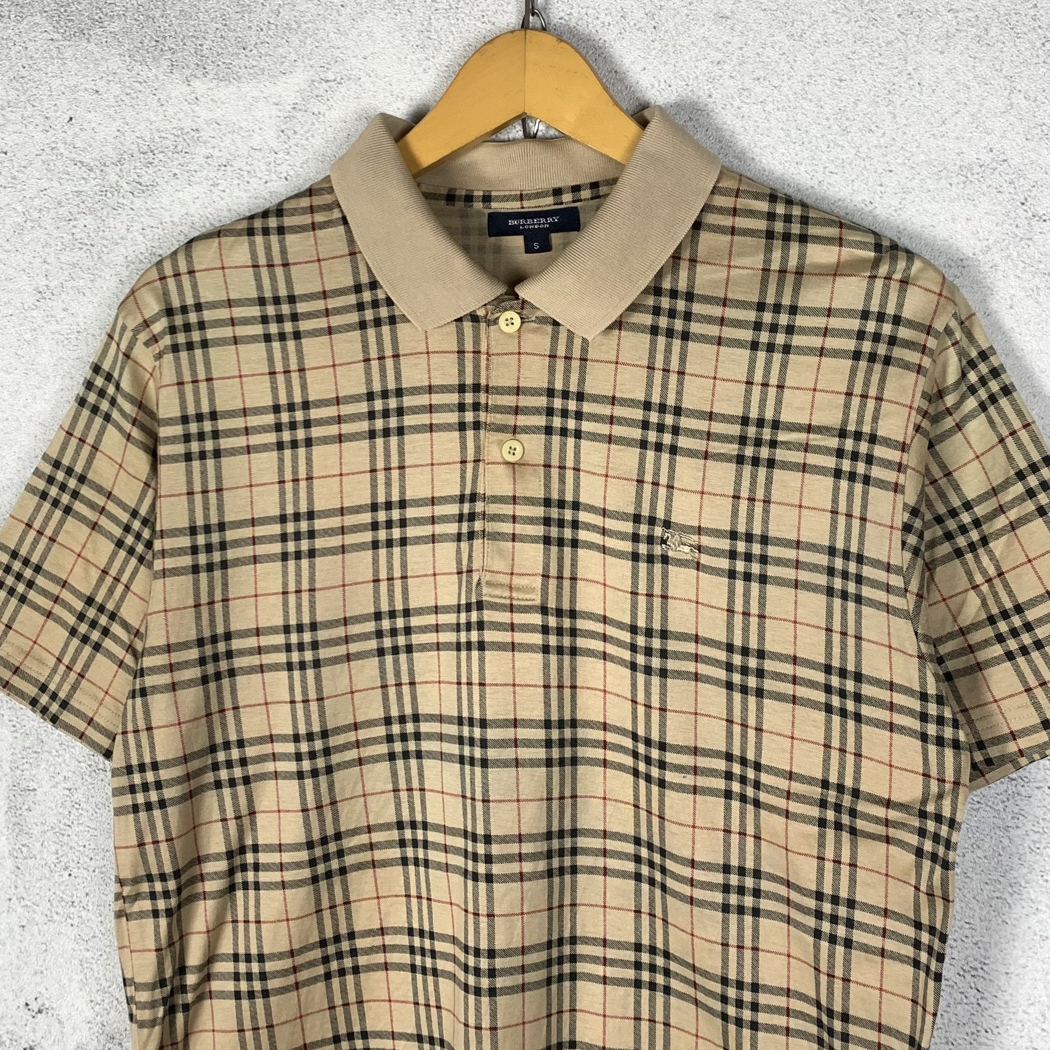 Burberry Vintage Burberry Nova Check Polo Shirt Size US S / EU 44-46 / 1 - 2 Thumbnail