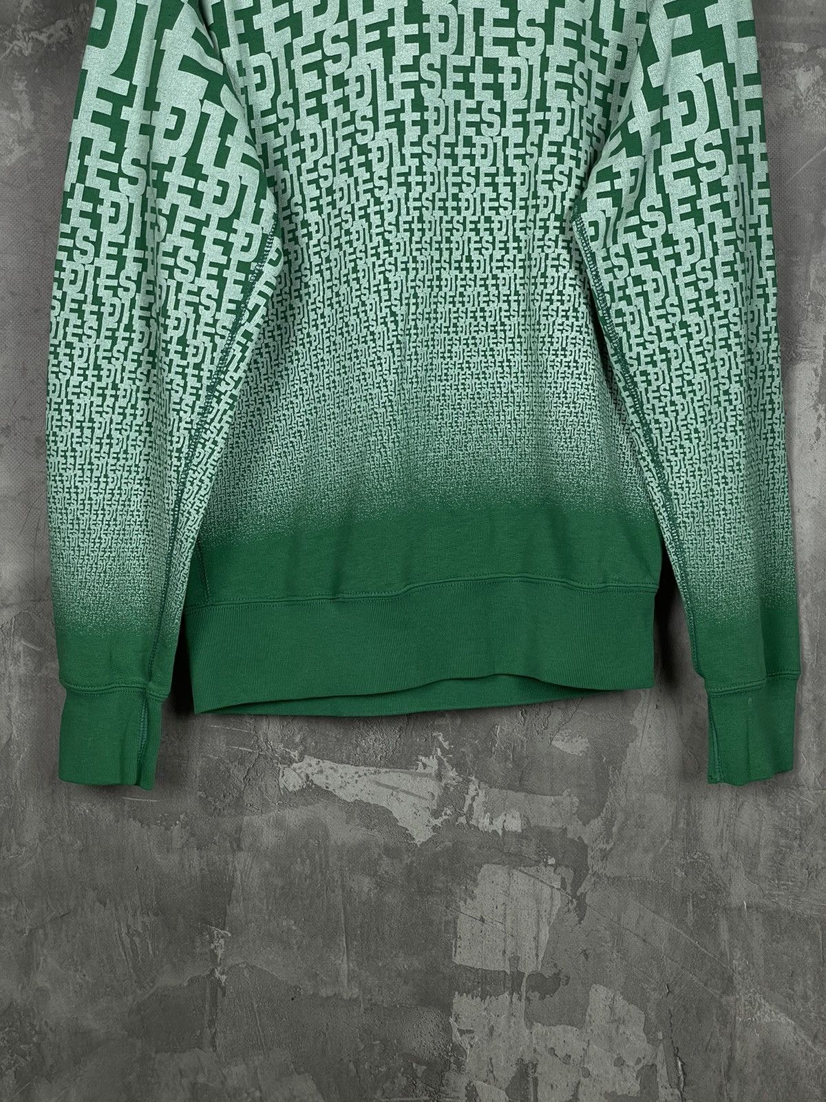 Diesel × Vintage Diesel monogram green Y2K zip hoodie Size US M / EU 48-50 / 2 - 5 Thumbnail
