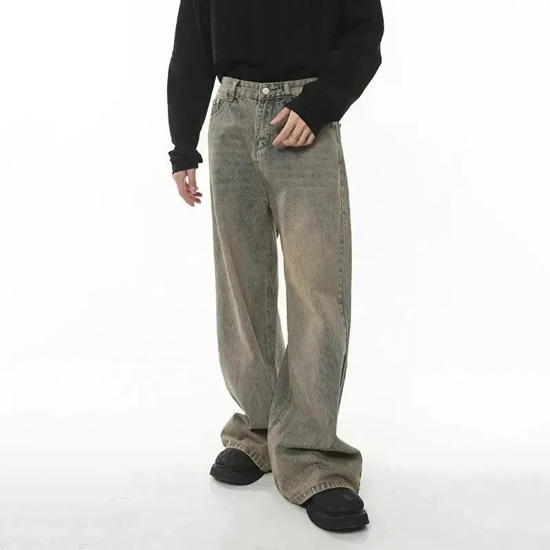 Japanese Brand Streetwear Washed Blue Wide Leg Jeans Trousers Y2k Size US 30 / EU 46 - 6 Thumbnail