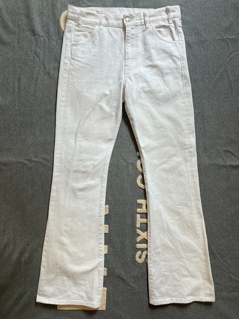 Celine Celine 22FW White Flared Denim Jeans - dmc Size US 29 - 1 Thumbnail