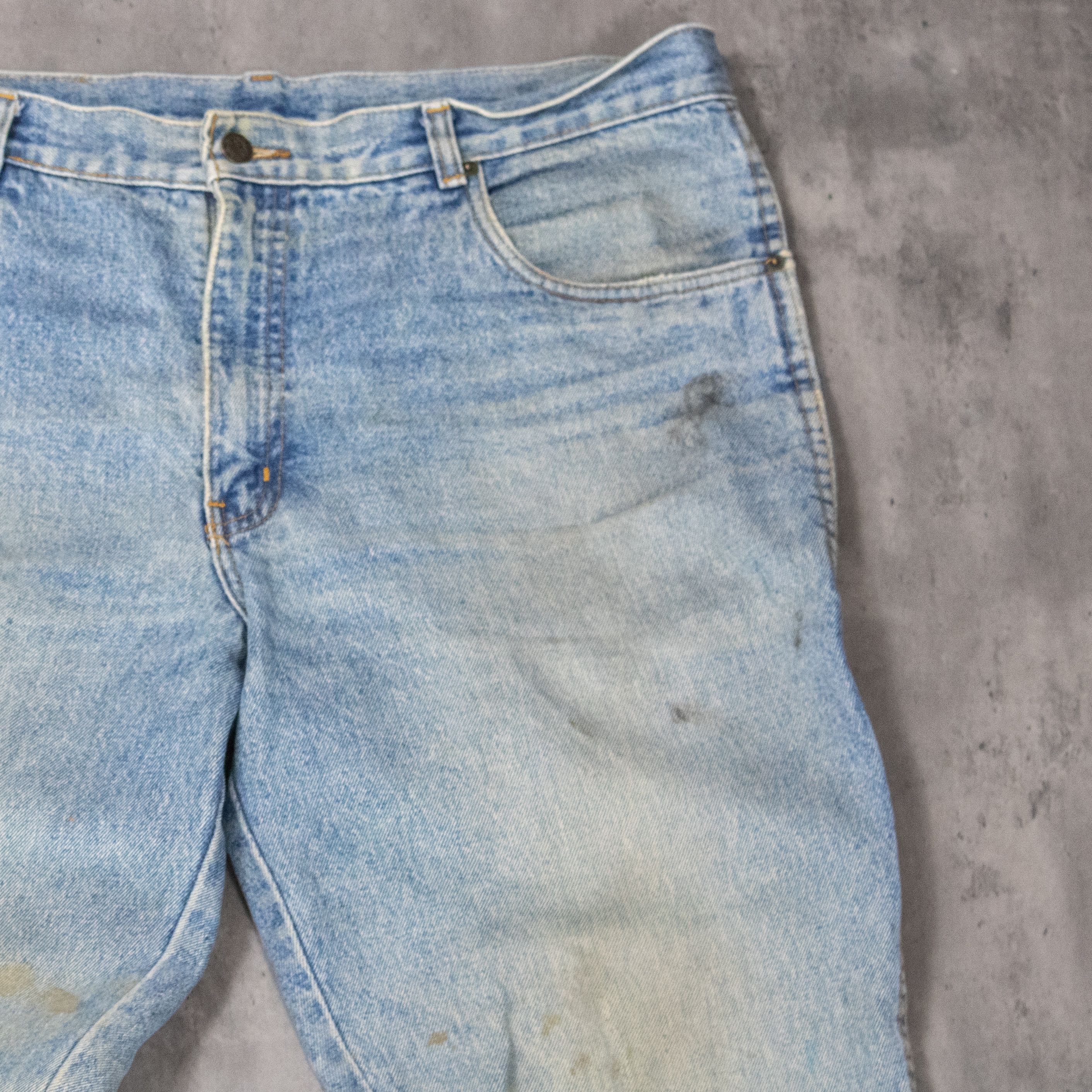 Chaps Ralph Lauren Vintage 1990's Ralph Lauren Distressed Baggy Denim Pant's Size US 39 - 9 Thumbnail