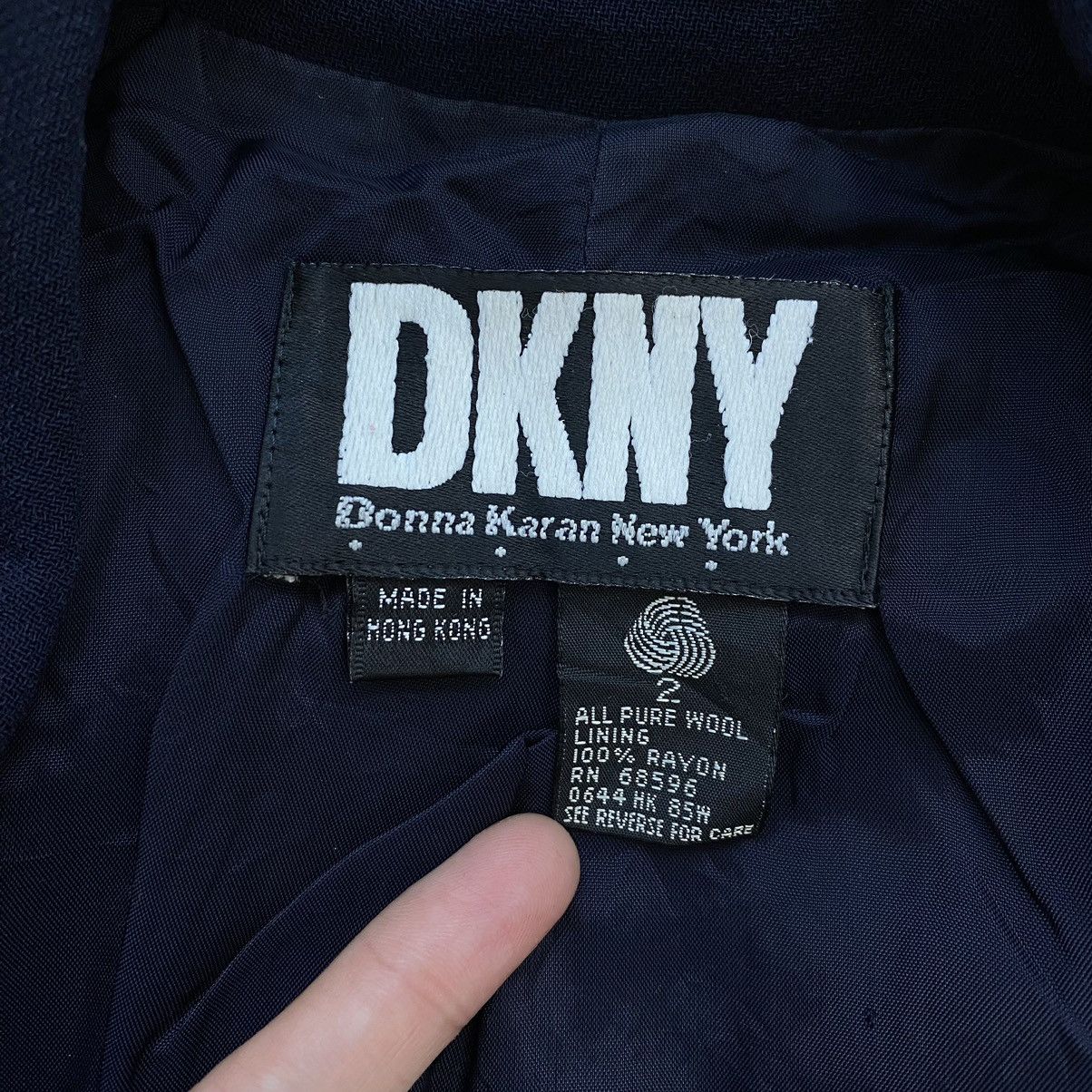 DKNY Vintage DONNA KARAN New York DKNY Plain Blue Blazer Coat Size US M / EU 48-50 / 2 - 3 Thumbnail