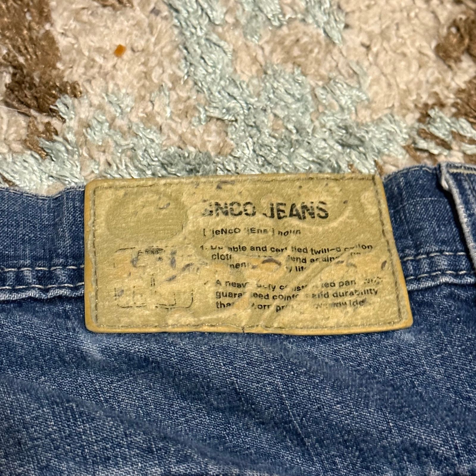 JNCO Vintage JNCO Jeans Baggy Wide Leg Script Spellout 36x31 Y2K Size US 36 / EU 52 - 6 Thumbnail