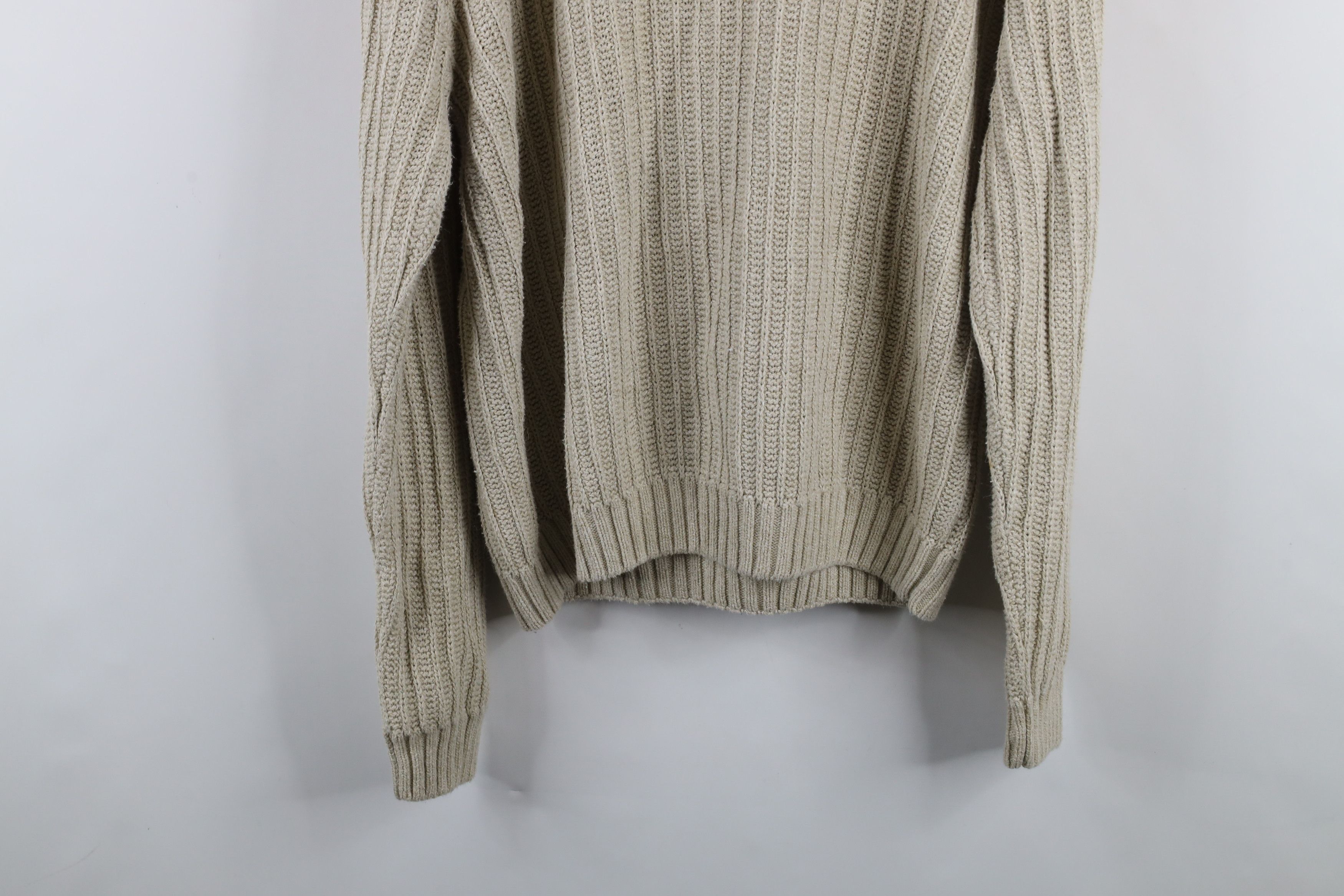 Vintage Vintage 90s Streetwear Chunky Ribbed Knit Crewneck Sweater Size US L / EU 52-54 / 3 - 7 Thumbnail