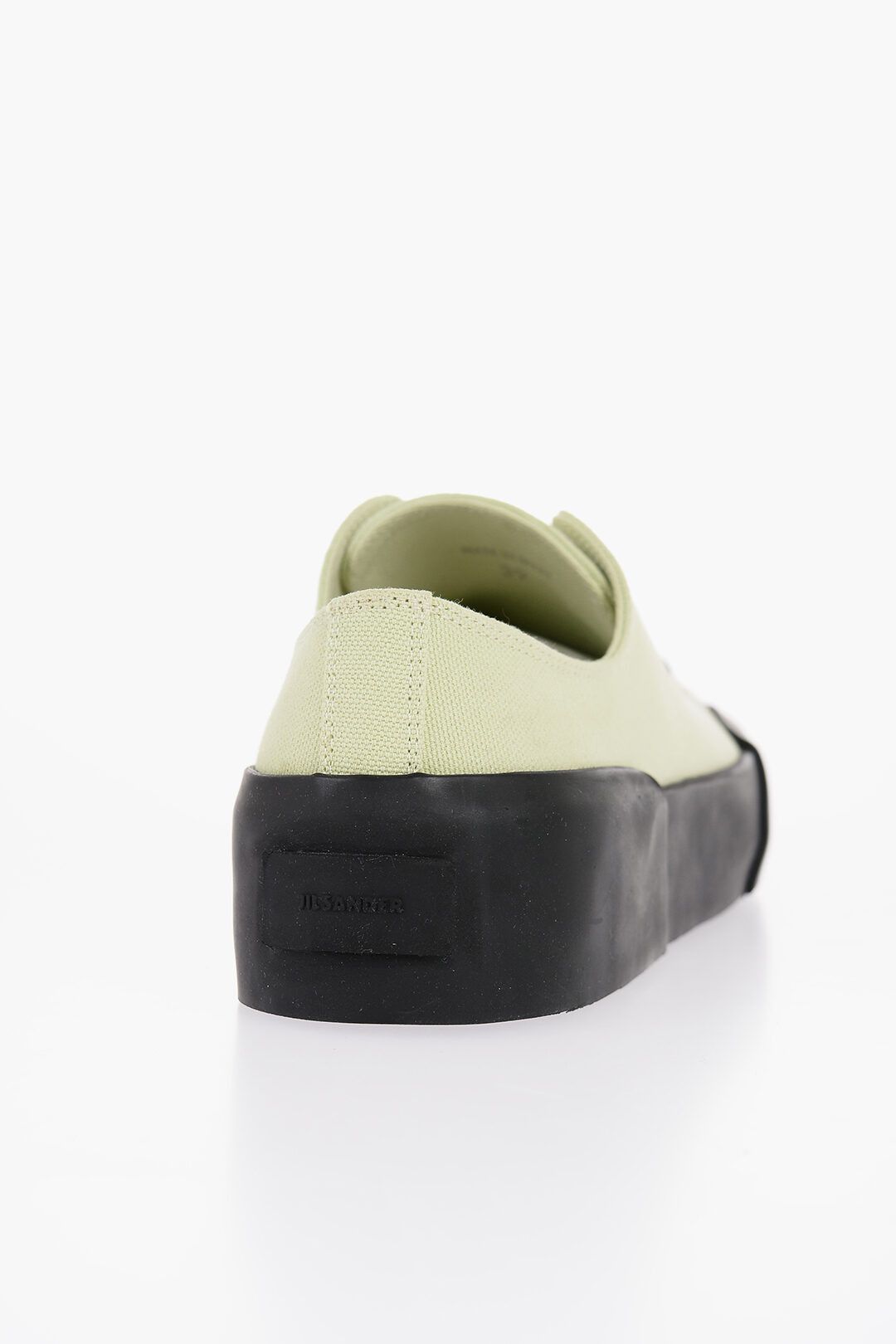 Jil Sander og1mm0625 Canvas Lace-up Sneakers in Light Green/Black Size US 7 / EU 40 - 3 Thumbnail