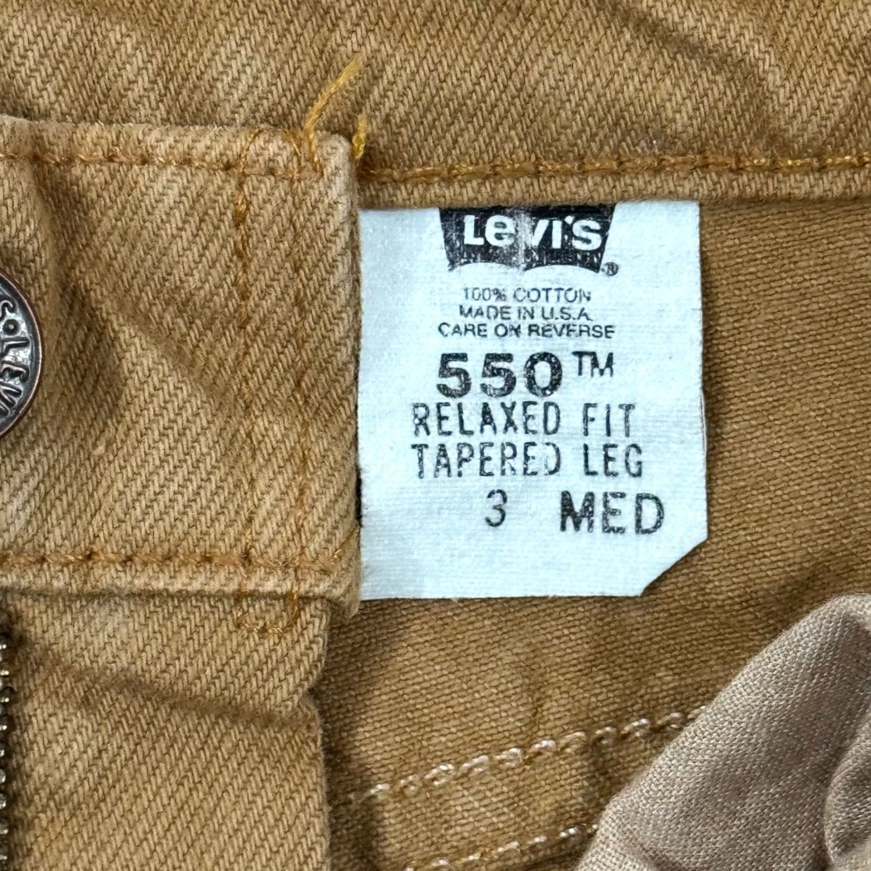 Levi's VINTAGE Levi's 550 Jeans Womens 3 M 26x29 Brown Tapered Leg Relaxed 90s USA Mens Womens Girls Boys Size 26" / US 2 / IT 38 - 5 Thumbnail