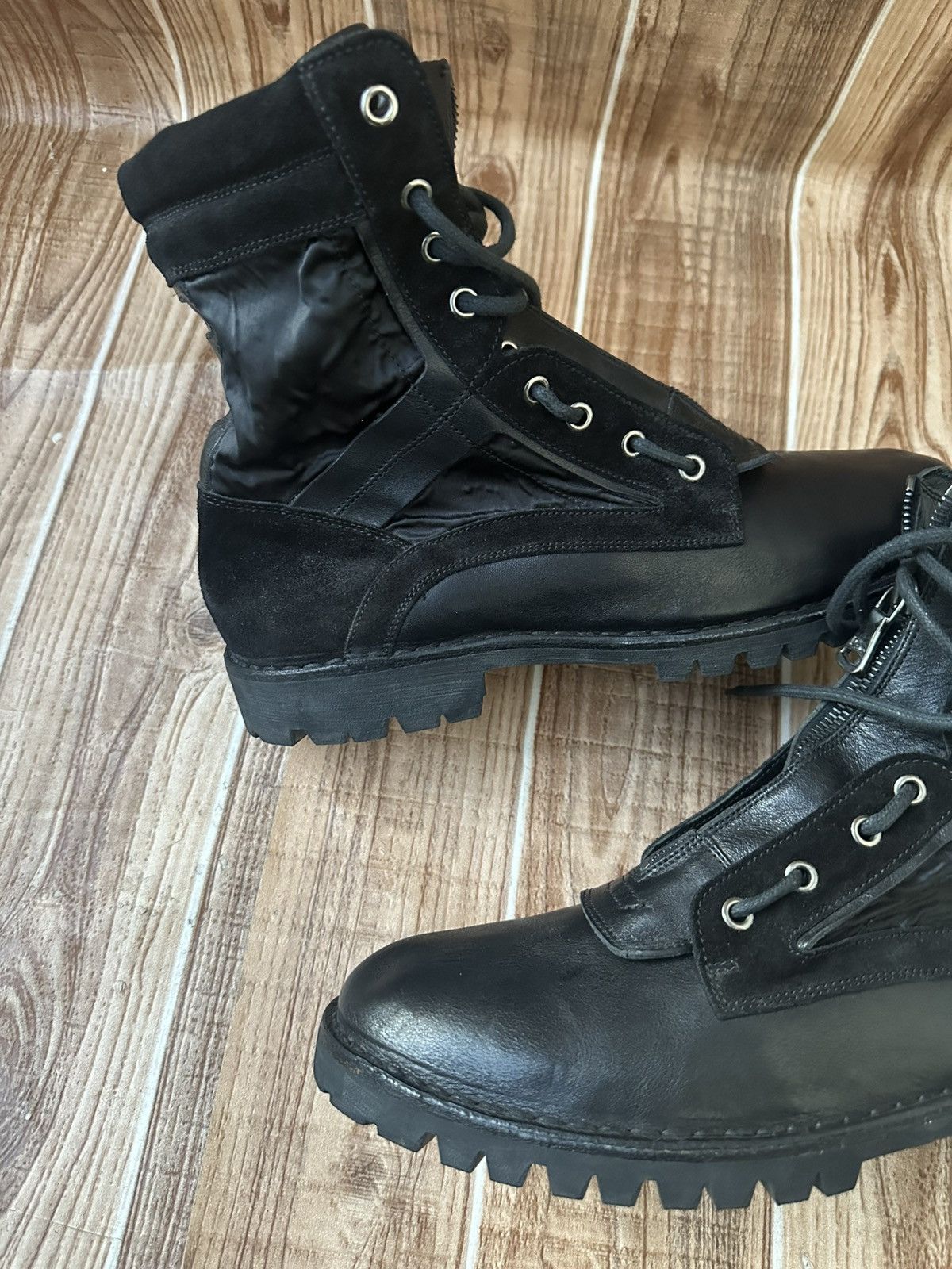 Dolce & Gabbana 00’s Dolce & Gabbana Black Hybrid Zip Boots Size US 9 / EU 42 - 11 Thumbnail