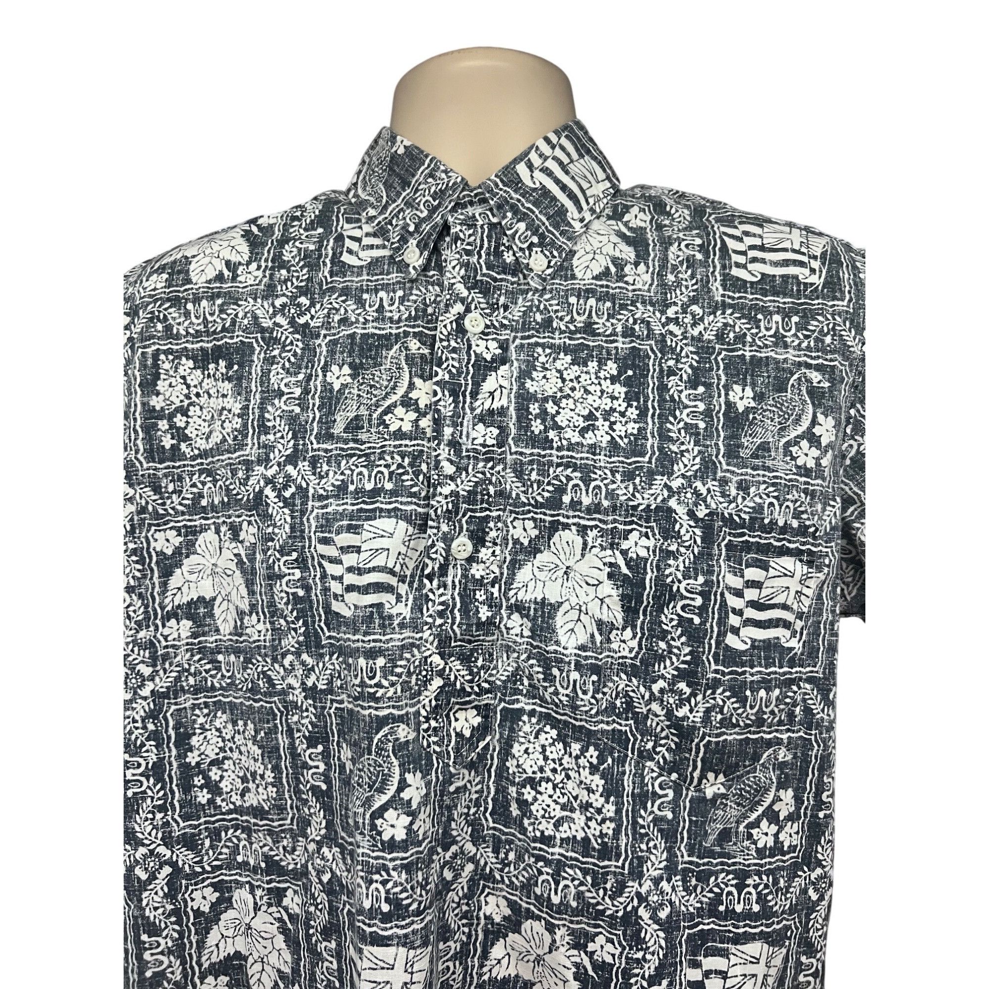 Reyn Spooner Reyn Spooner Vintage Reverse Print Blue Pullover Hawaiian Sh Size US M / EU 48-50 / 2 - 3 Thumbnail