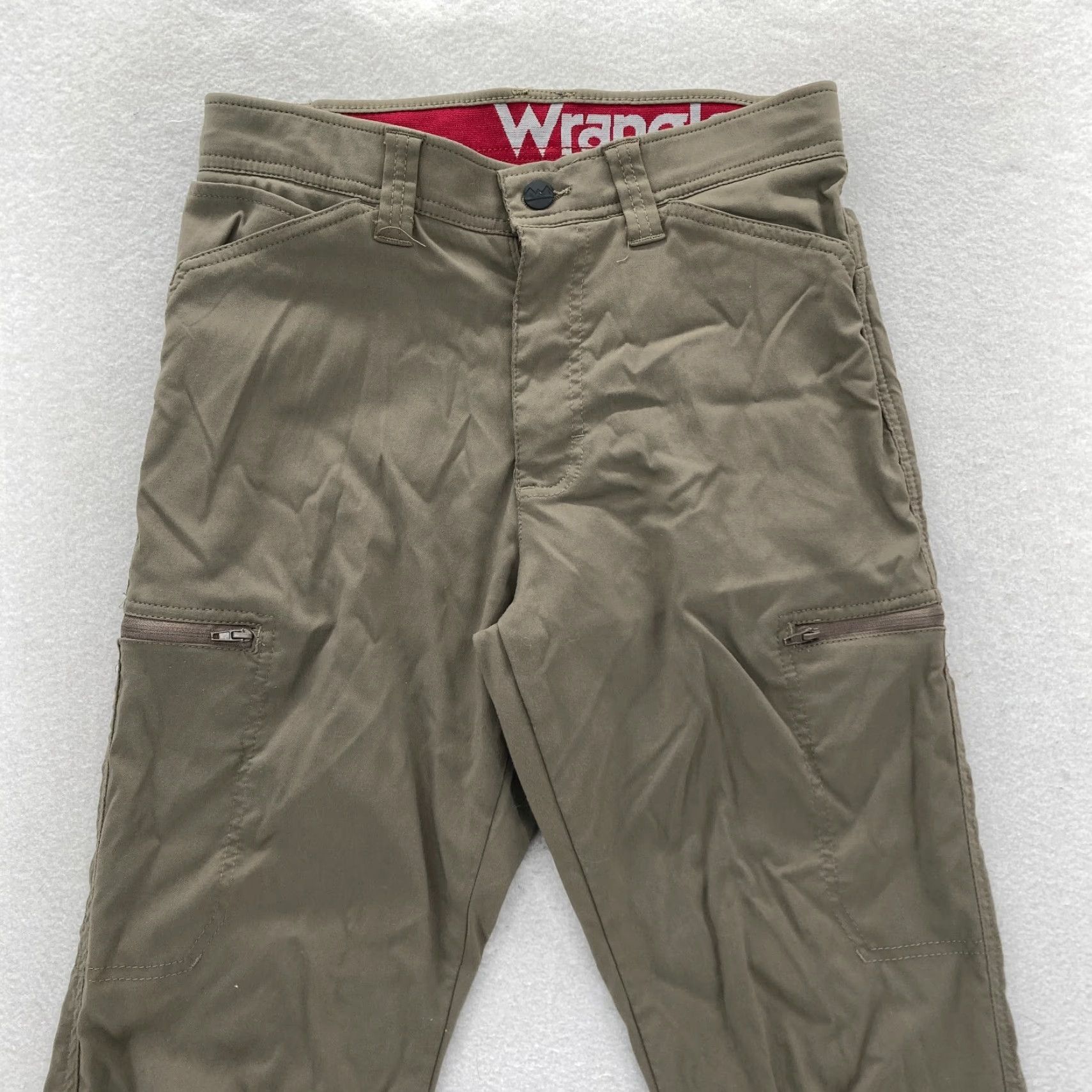 Wrangler Wrangler Outdoor Series Hiking Pants Mens 29x30 Brown Stretch Nylon Cargo Travel Size US 29 - 2 Thumbnail