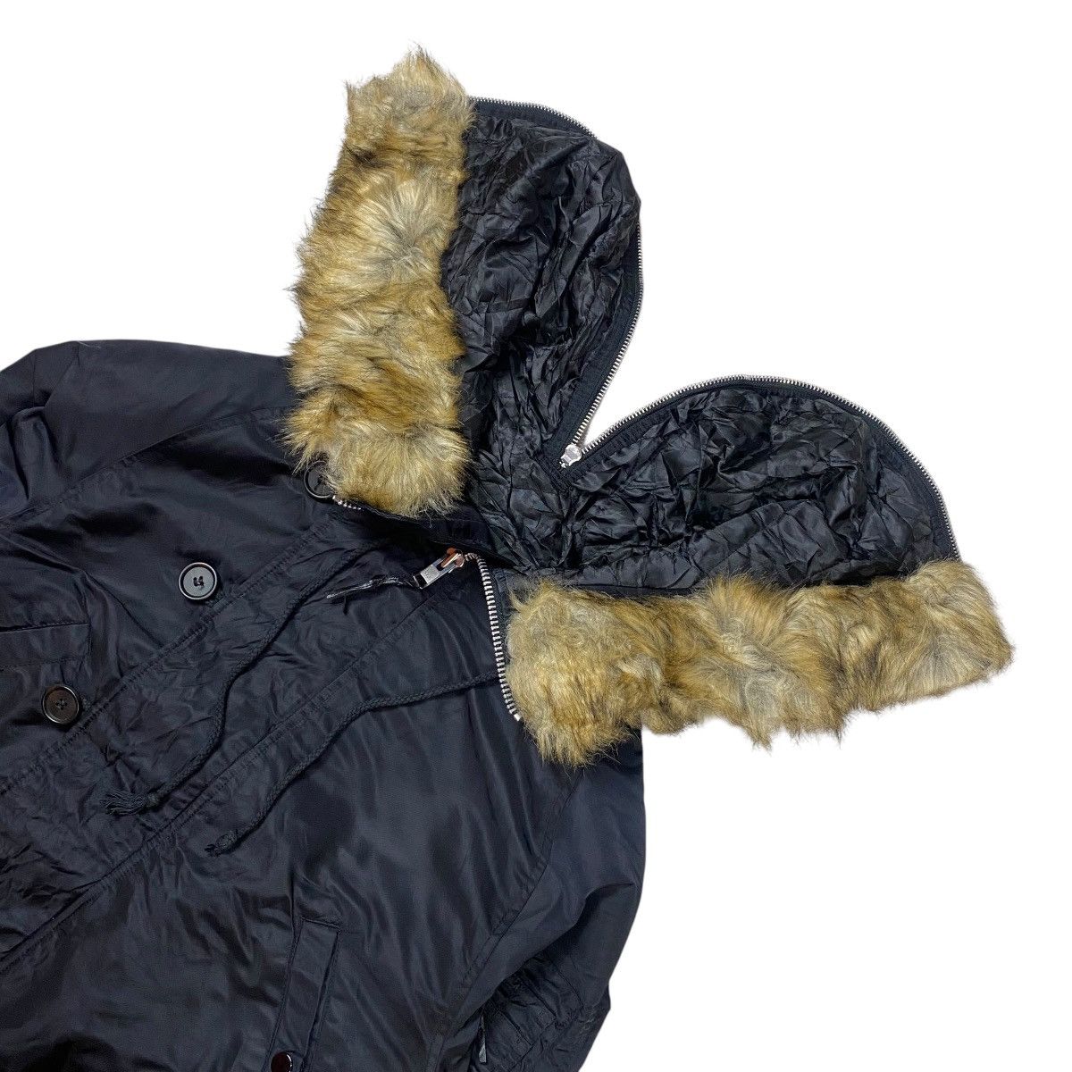 If Six Was Nine Jeanasis Military Fur Jacket Size US M / EU 48-50 / 2 - 7 Thumbnail