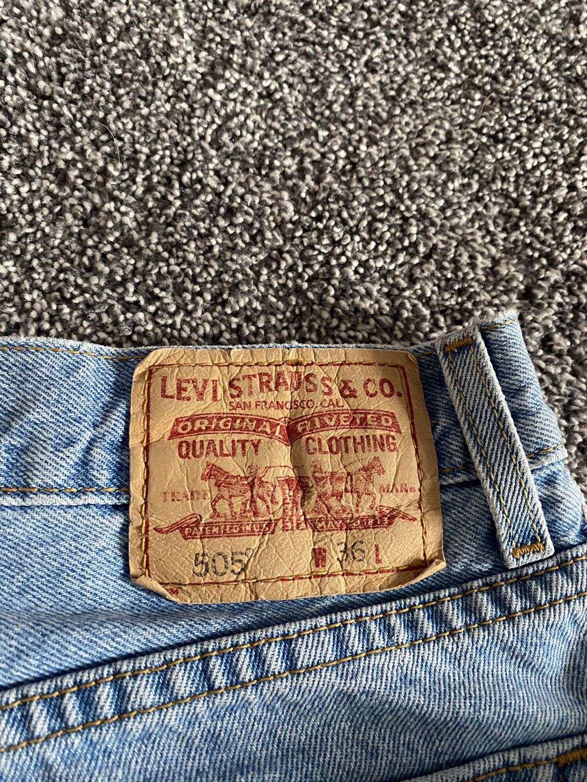Levi's Levi’s 505 Blue Jean Short Jorts 36W Size US 36 / EU 52 - 3 Thumbnail