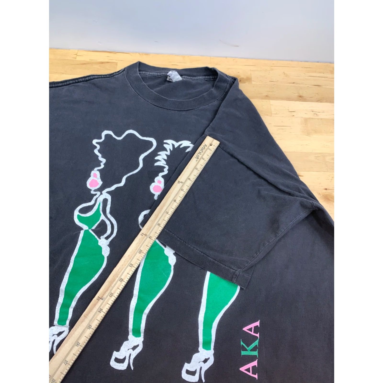 Vintage VINTAGE College Soroity Shirt Womens XL Black AKA Black Culture 11831 Size XL / US 12-14 / IT 48-50 - 7 Thumbnail