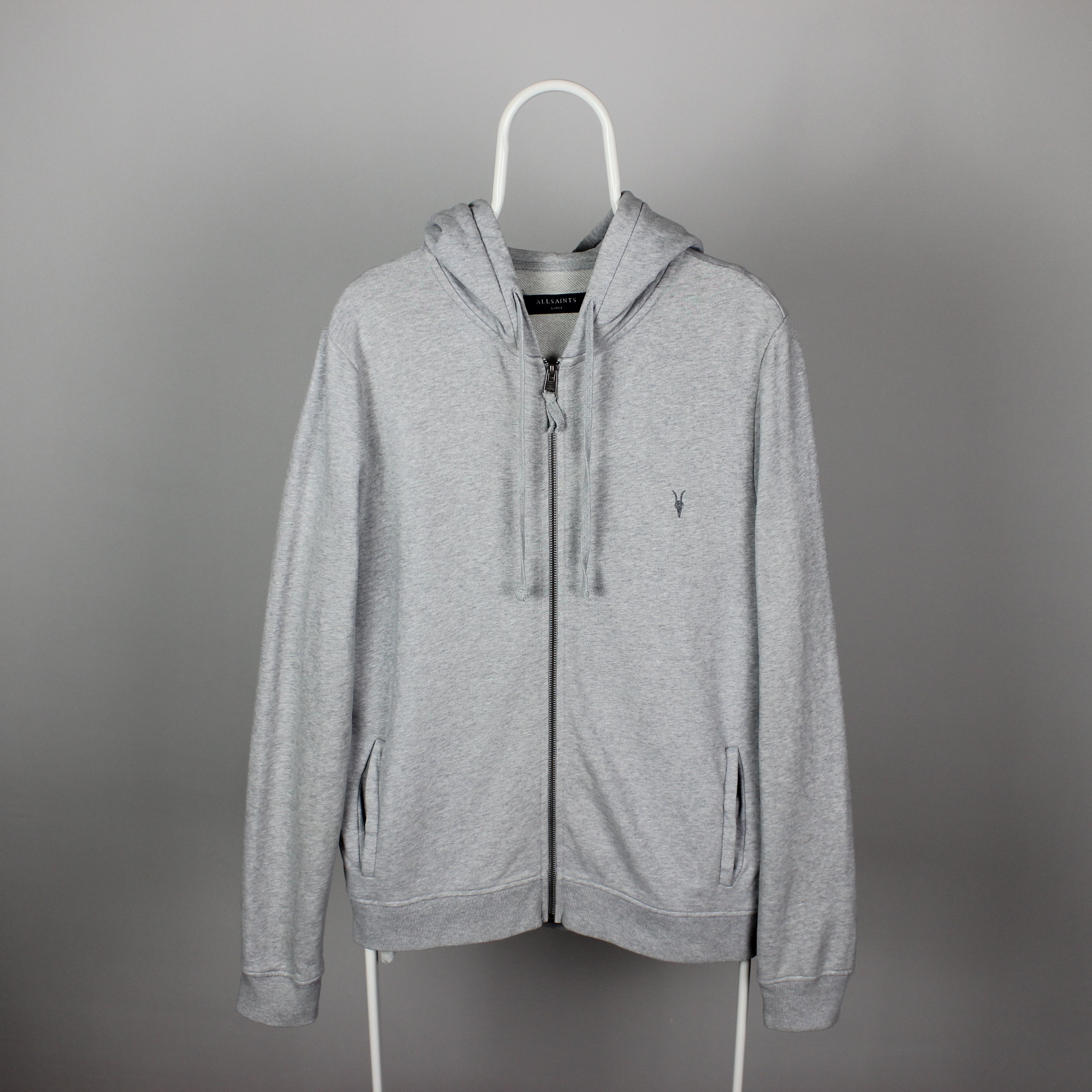 Allsaints Allsaints hoodie men Raven hoody L gray full zip Size US XL / EU 56 / 4 - 1 Thumbnail
