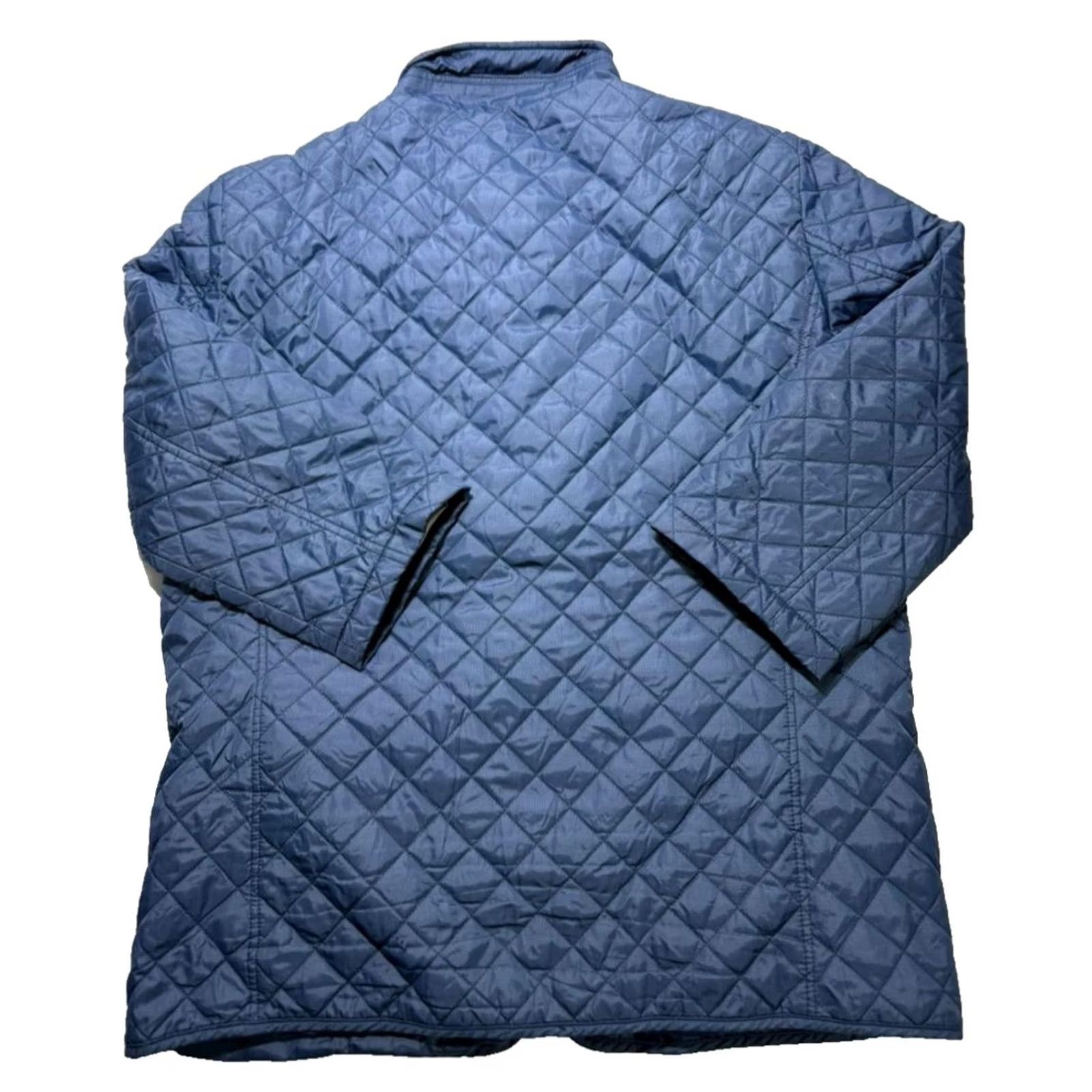 Vintage SEA BARRIER Jacket Men Blue L Quilted Puffer with Pockets Size US L / EU 52-54 / 3 - 6 Thumbnail