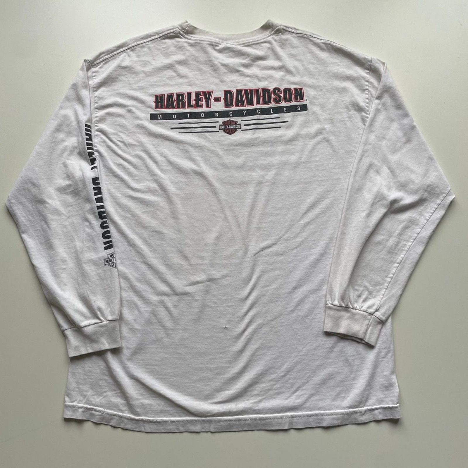 Harley Davidson Vintage Y2K Harley Davidson Motorcycle Long Sleeve Shirt XL Size US XL / EU 56 / 4 - 3 Thumbnail