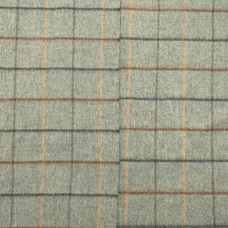Loro Piana Loro Piana size 175*43cm Green checkered goat cashmere frin Size ONE SIZE - 6 Thumbnail