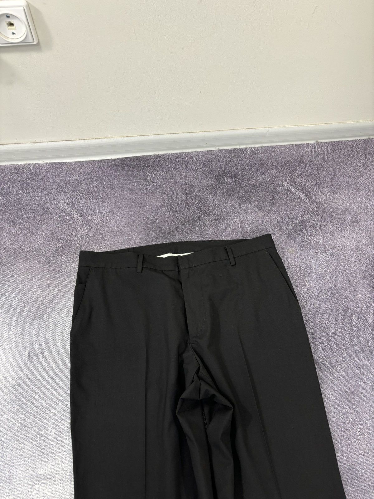 Versace Jeans Couture Versace Jeans Couture Men’s Black Relaxed Fit Dress Pants Size US 38 / EU 54 - 5 Thumbnail