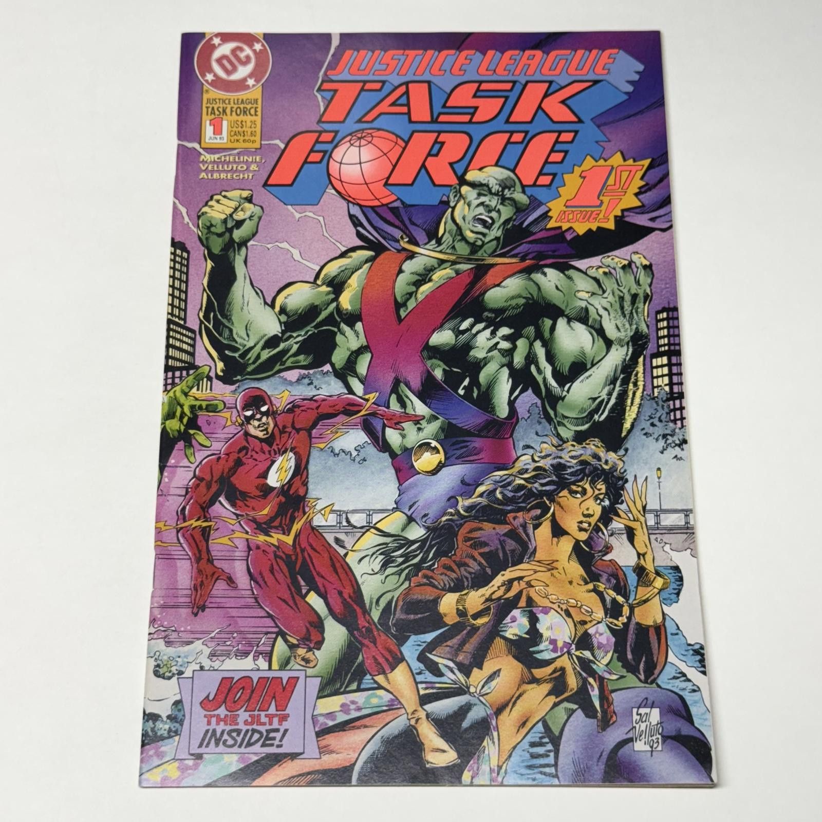 DC Comics DC Justice League Task Force #1 JUN 1993 First Issue Comic Size ONE SIZE - 1 Thumbnail