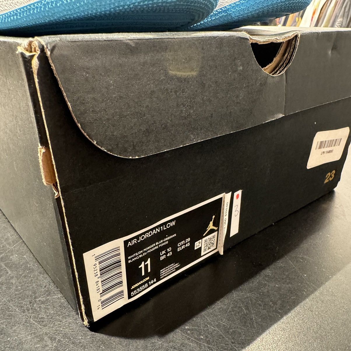 Jordan Brand Jordan 1 Low UNC University Blue Size US 11 / EU 44 - 4 Thumbnail