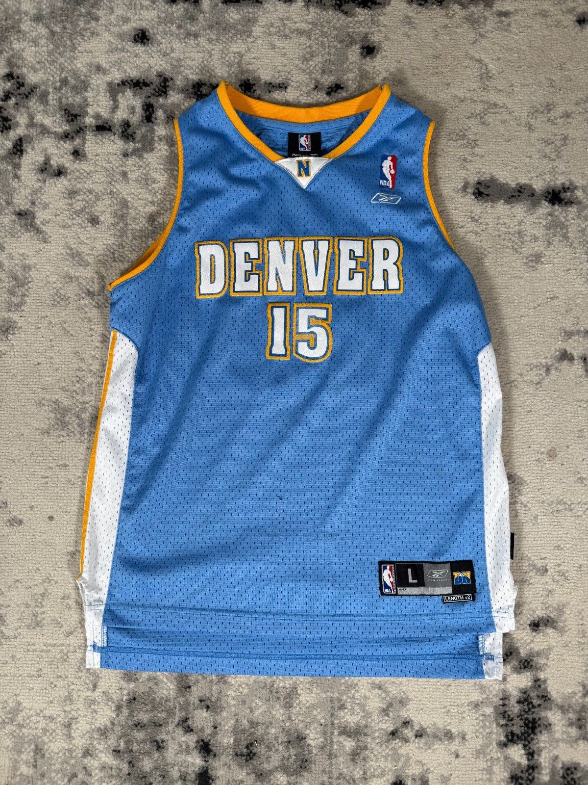 NBA NBA Reebok Denver Nuggets Carmelo Anthony #15 Jersey Size US XS / EU 42 / 0 - 1 Thumbnail