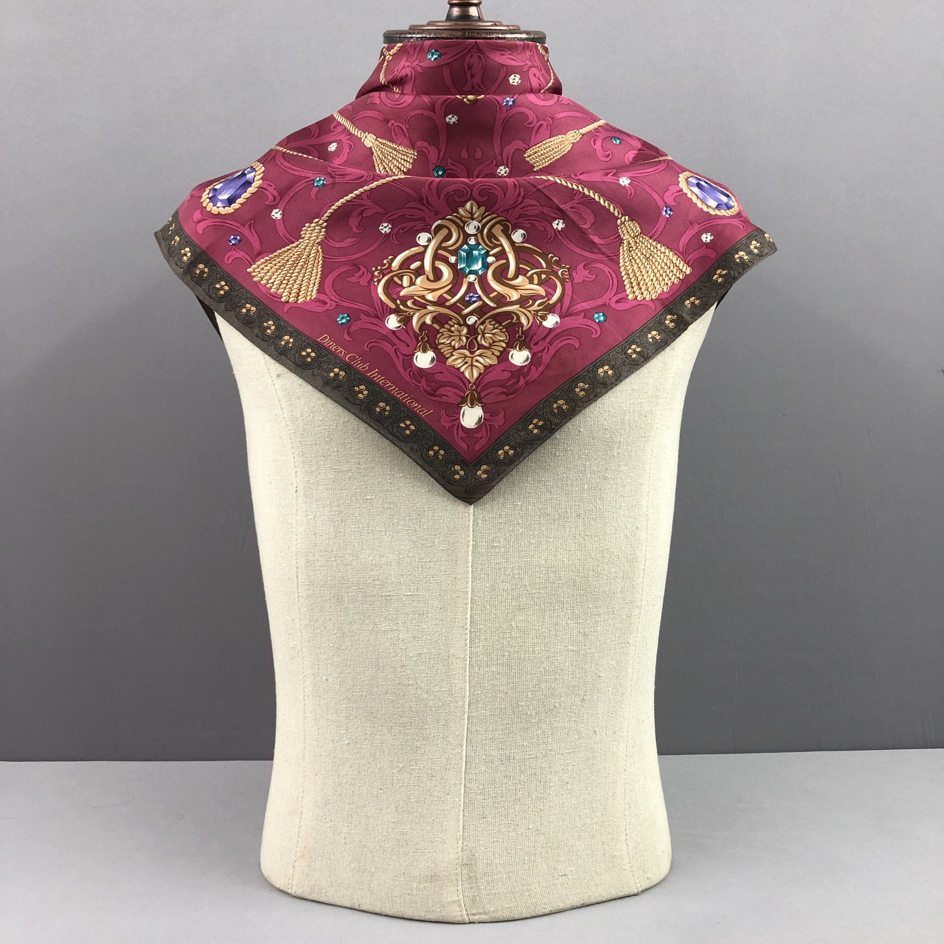 Japanese Brand × Vintage Vintage Jun Ashida SILK Scarf Twill Stole Wraps Scarves Size ONE SIZE - 2 Thumbnail