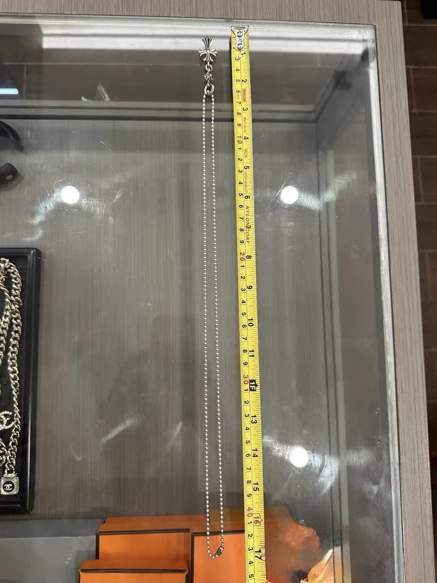 Chrome Hearts Chrome Hearts Single-Sphere Cross Silver Five-Bead Necklace Size ONE SIZE - 8 Thumbnail