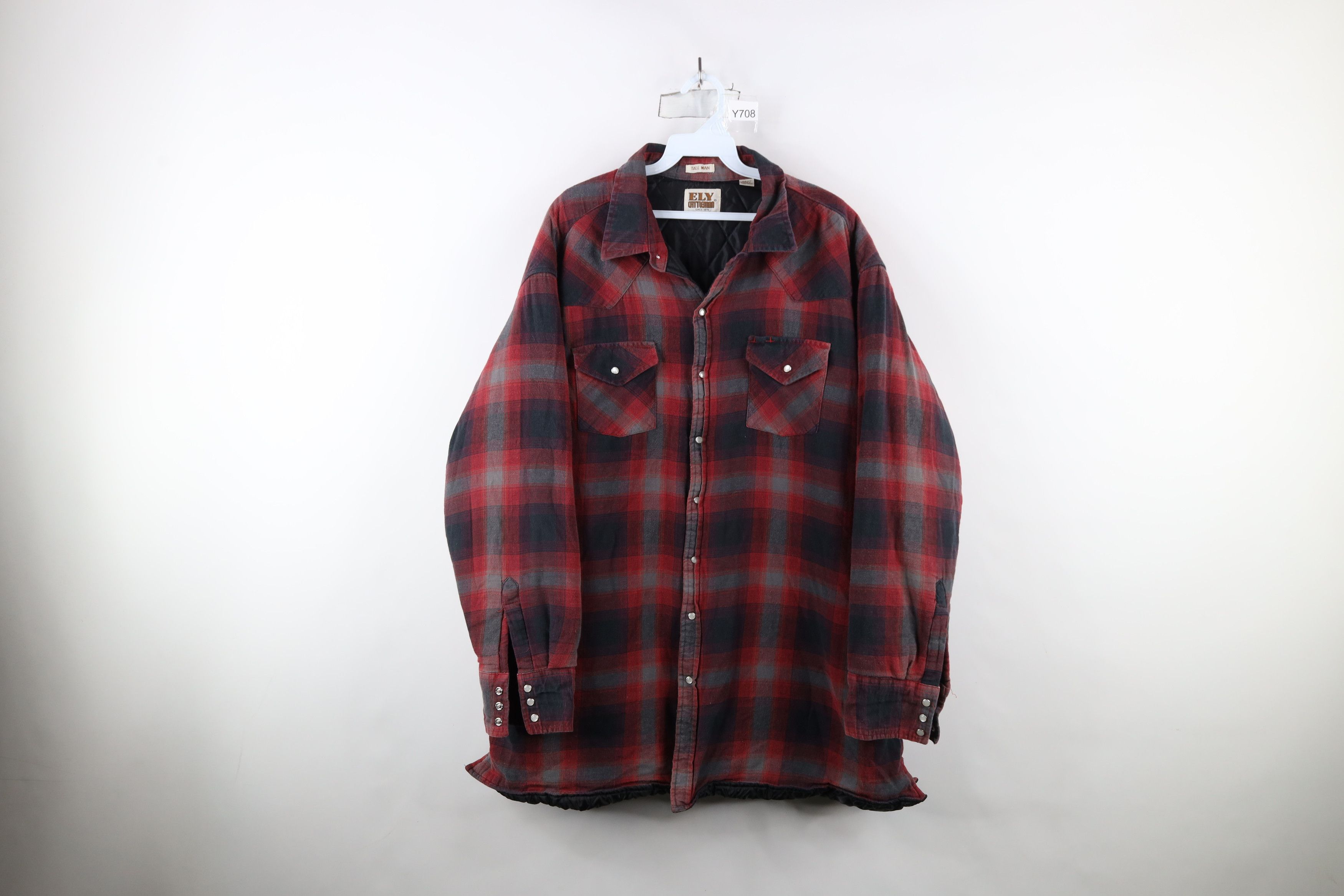 Vintage Vintage 90s Streetwear Flannel Western Shirt Jacket Shacket Size US XXL / EU 58 / 5 - 1 Thumbnail