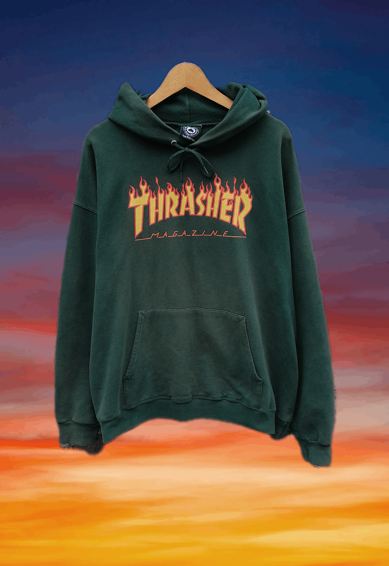 Thrasher Vintage Thrasher flame skateboard hoodie Size US L / EU 52-54 / 3 - 1 Thumbnail