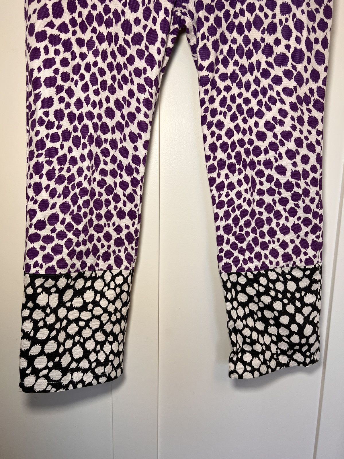 Vintage Douchanglee multi panelled cheetah print denim pants Size US 28 / EU 44 - 5 Thumbnail