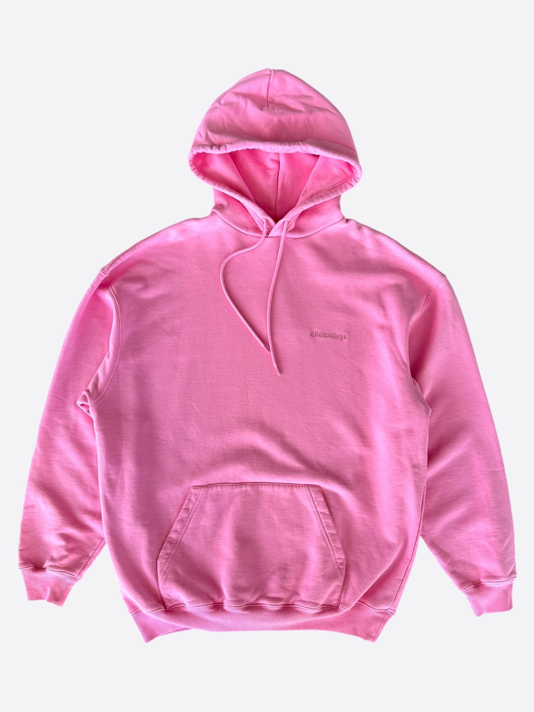 Balenciaga Balenciaga Pink BB Logo Hoodie Size US XL / EU 56 / 4 - 1 Thumbnail