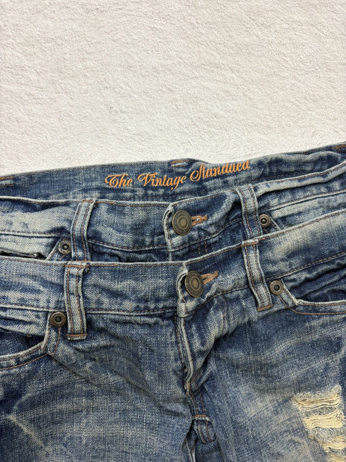 Hysteric Glamour 2000s vintage japan double waist denim y2k style Size 29" - 3 Thumbnail