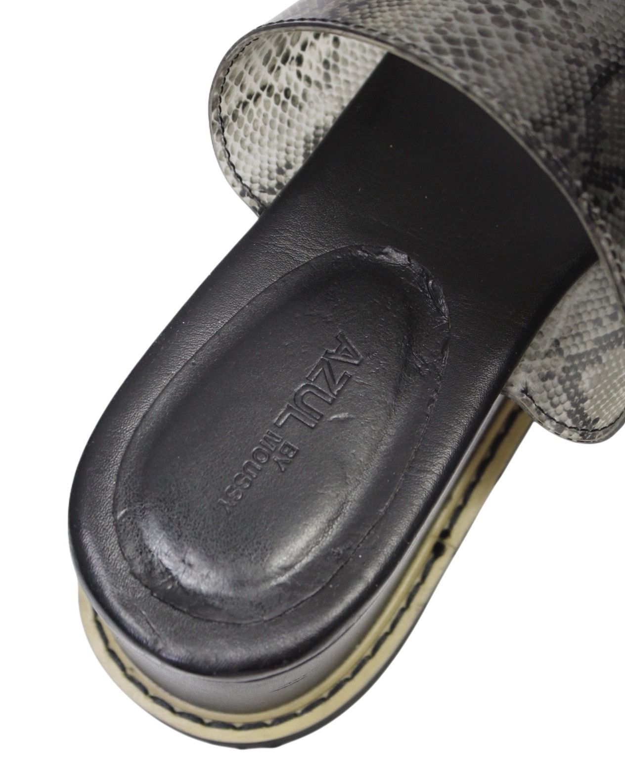 Vintage 2022 AZUL BY MOUSSY SHARK SOLE DORM HEEL SANDALS Size US 9 / IT 39 - 13 Thumbnail