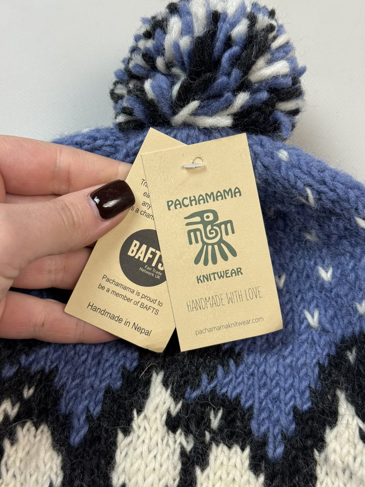 Other BNWT! Pachamama Hand Knitted Wool Pinguin Bobble Beanie Hat Size ONE SIZE - 6 Thumbnail