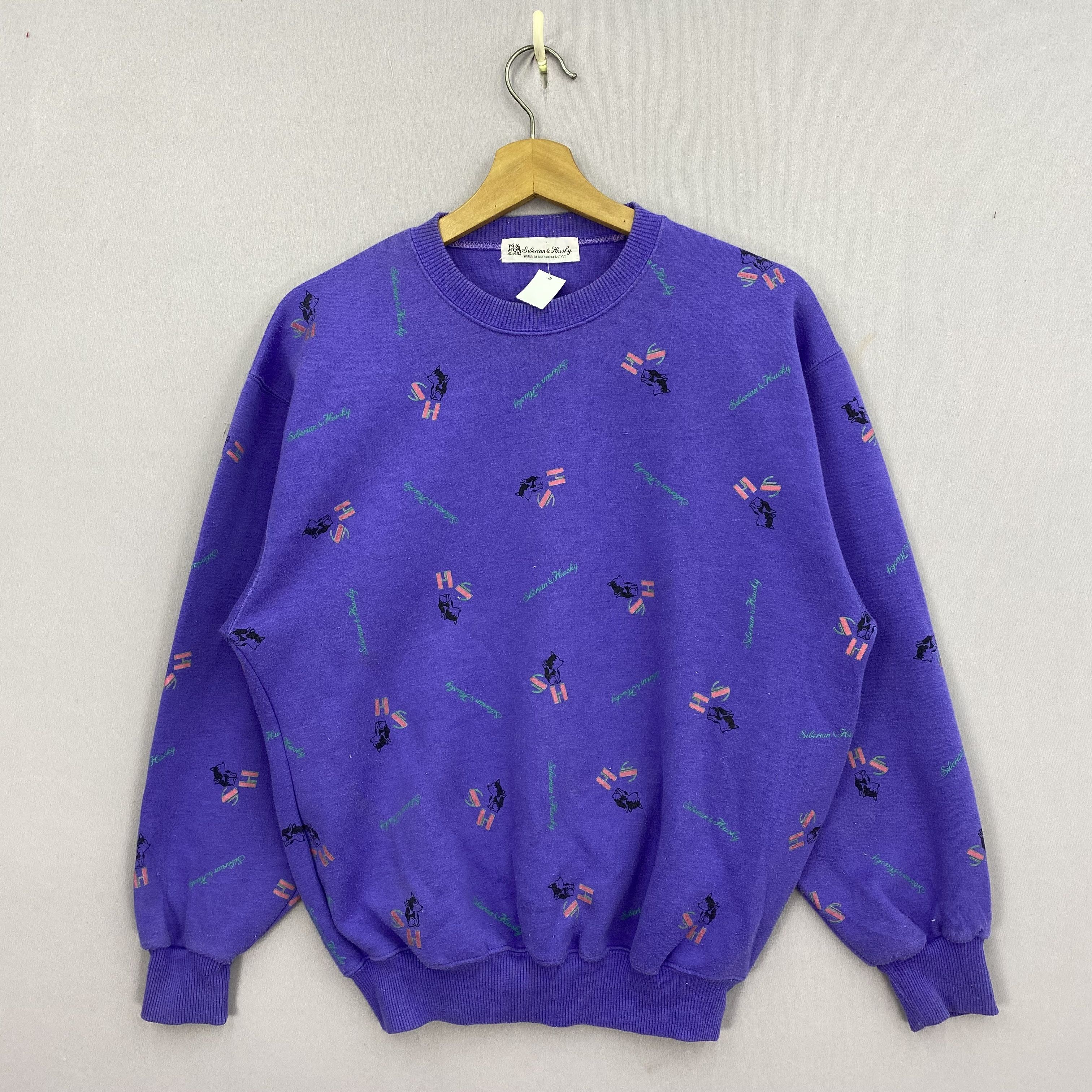 Japanese Brand Vintage 90s Siberian Husky Sweater Sweatshirt Jumper Size US S / EU 44-46 / 1 - 1 Thumbnail