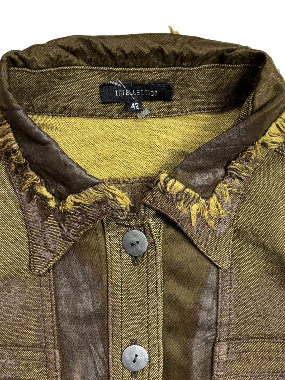 If Six Was Nine 2000s Intellection - Apoaclypse Style Denim Jacket Size M / US 6-8 / IT 42-44 - 9 Thumbnail