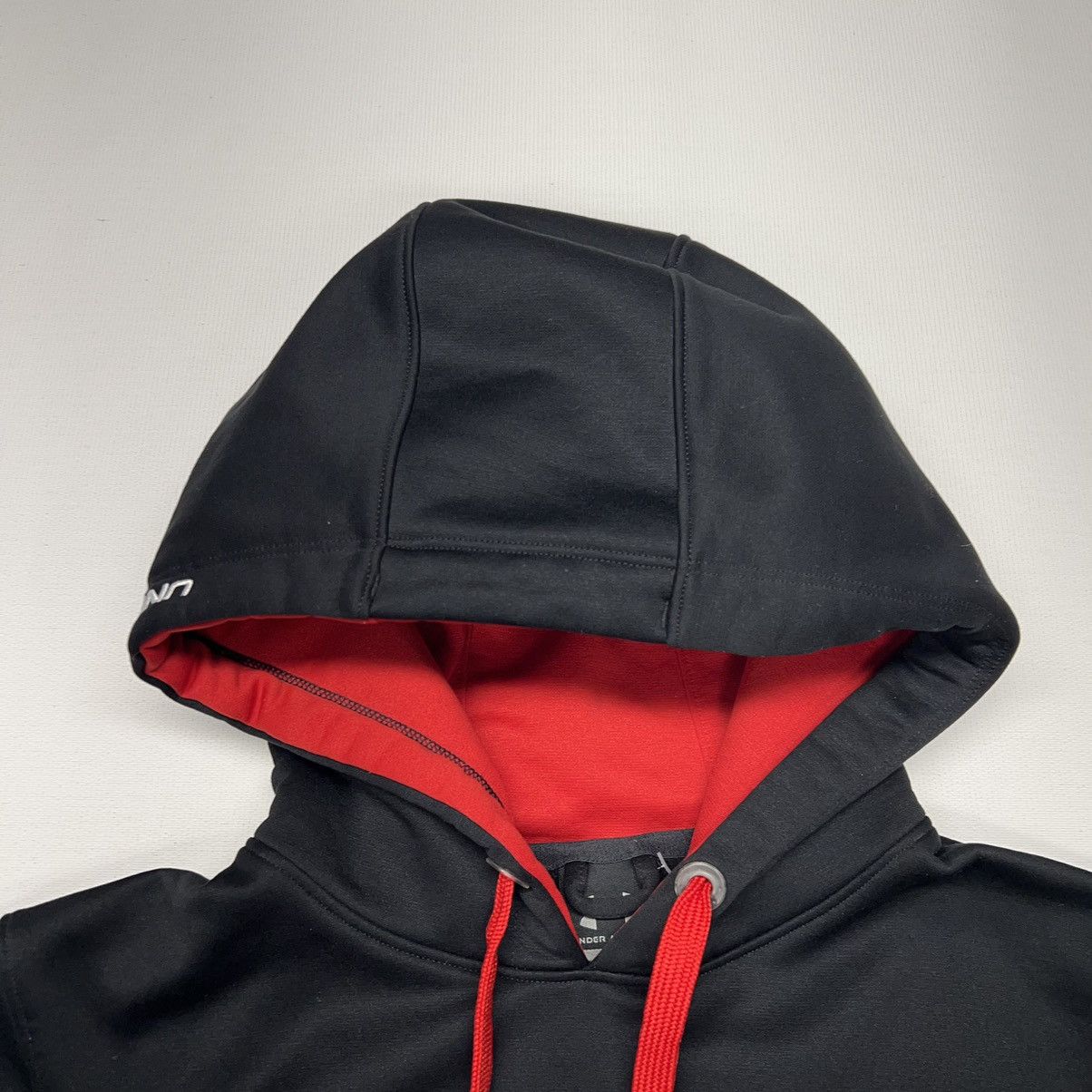 Under Armour Under Armour Hoodie Black Red Fleece Sweatshirt Logo Size US S / EU 44-46 / 1 - 5 Thumbnail