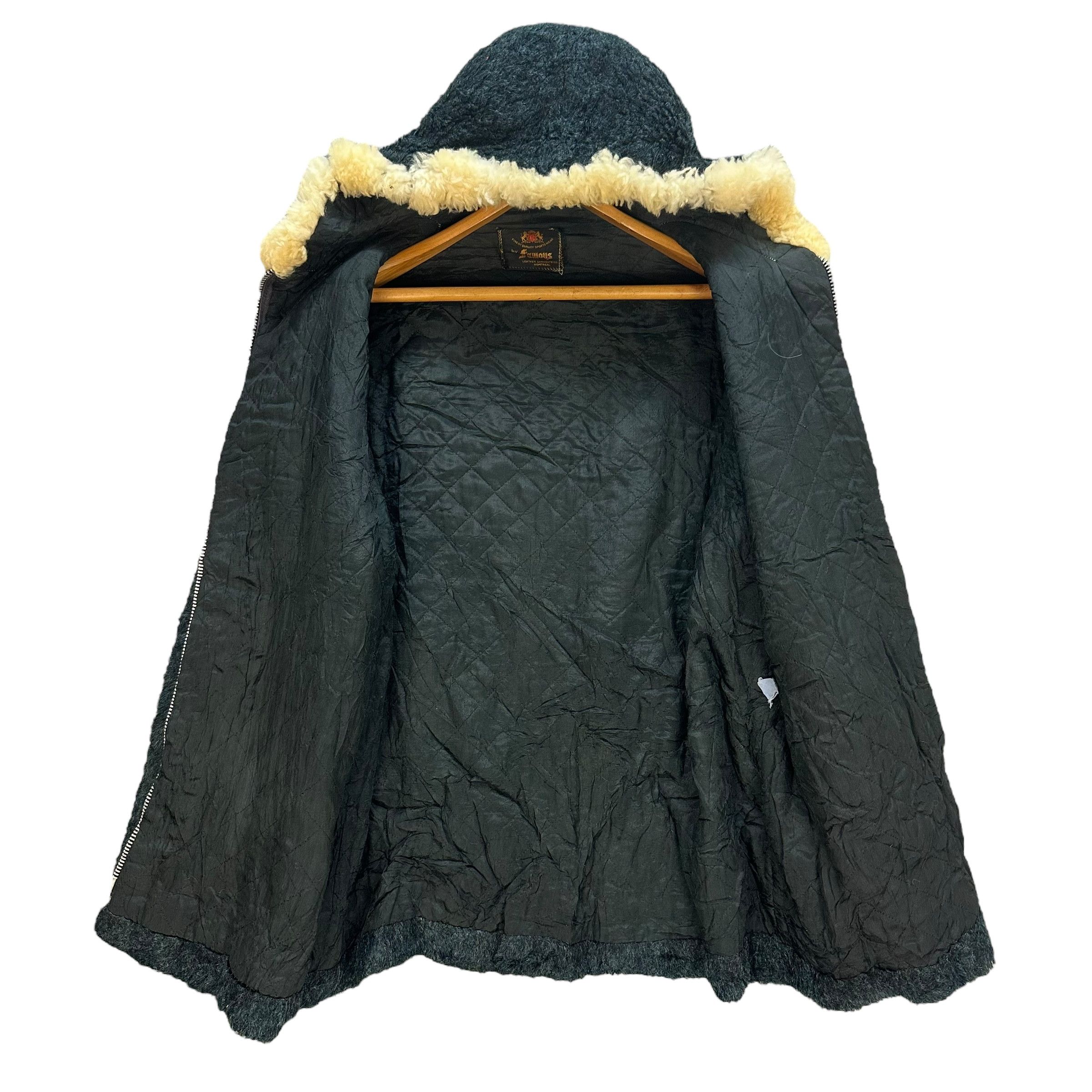 Vintage Vintage Fur Hoodie Jacket by Famous Montreal #A15-0358 Size US L / EU 52-54 / 3 - 6 Thumbnail