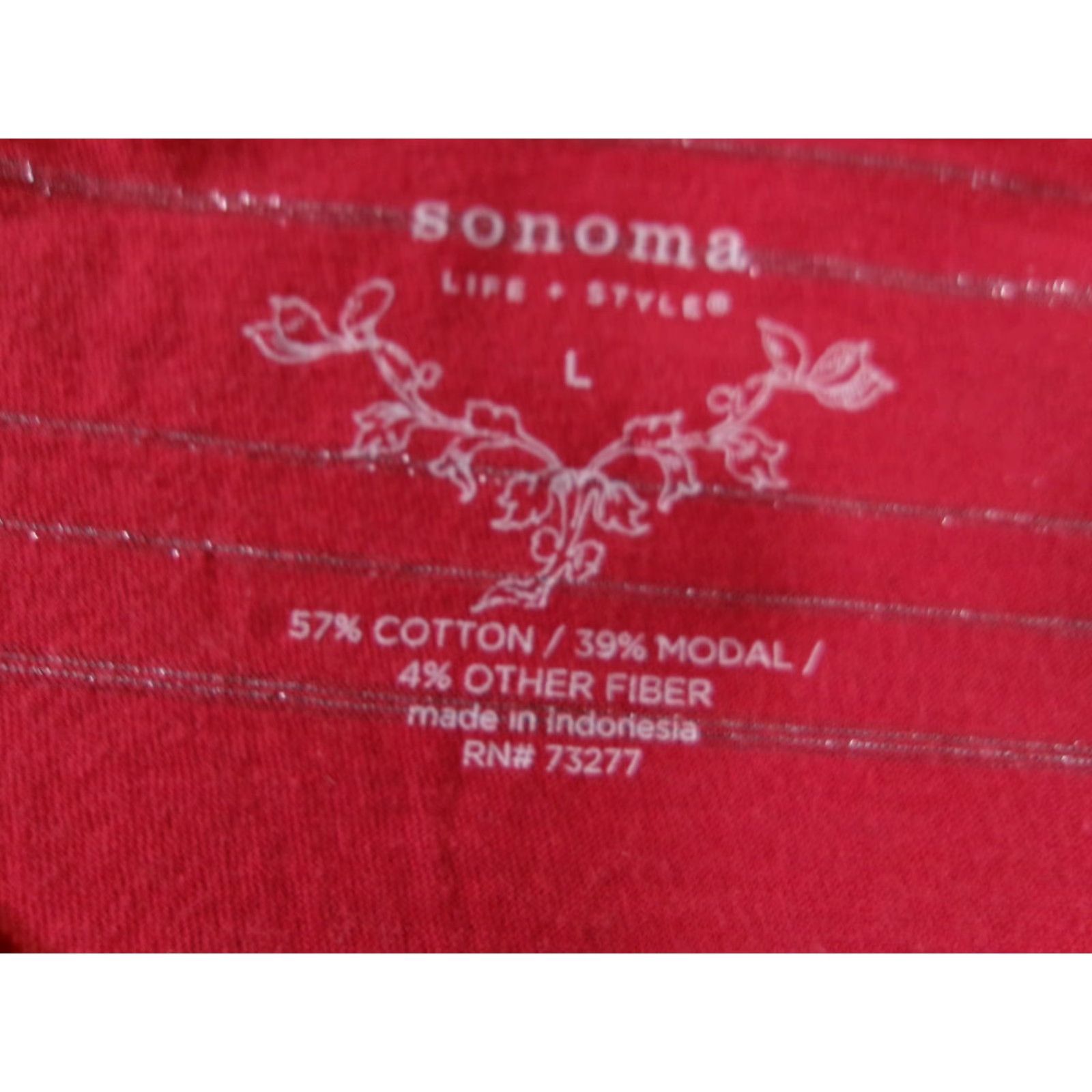 Vintage Sonoma Pink Striped T-Shirt Women Large Cap Sleeve Casual Classic Preppy Size L / US 10 / IT 46 - 6 Thumbnail