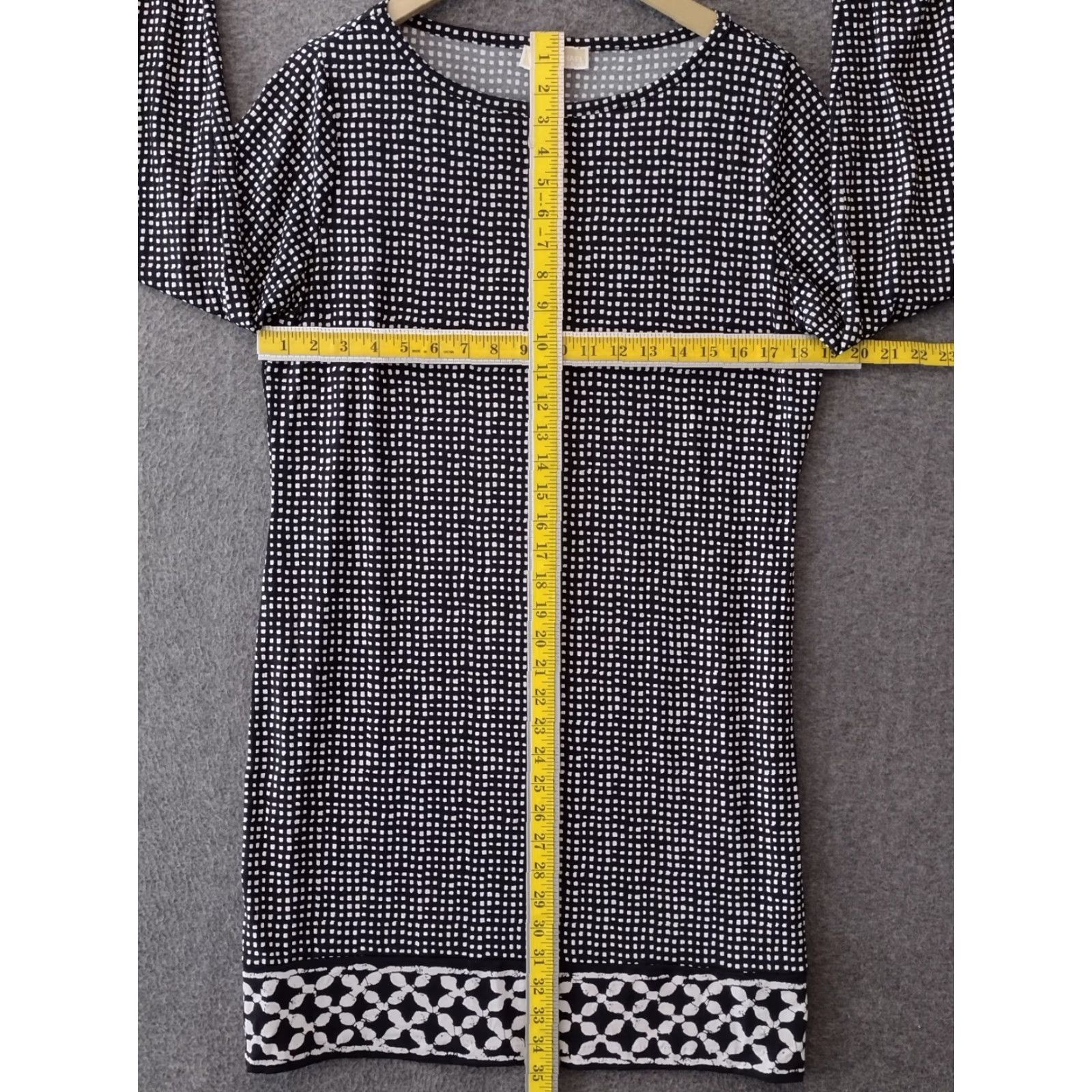 Michael Kors Michael Kors Womens Dress Black Mini Long Sleeve Polka Dot Size L Size L / US 10 / IT 46 - 4 Thumbnail