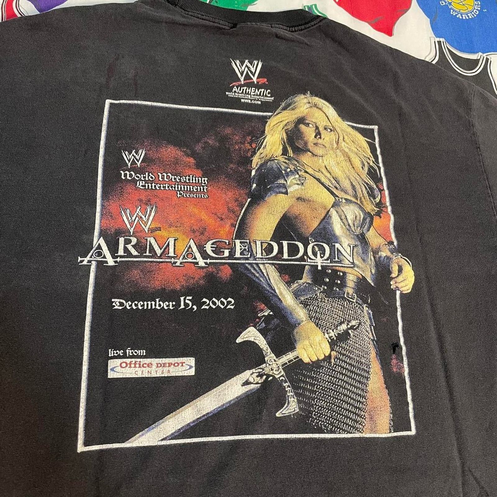 Vintage × WWE Vintage 2002 WWE Armageddon POV Torrie Wilson Wrestling Tee Size US XL / EU 56 / 4 - 3 Thumbnail