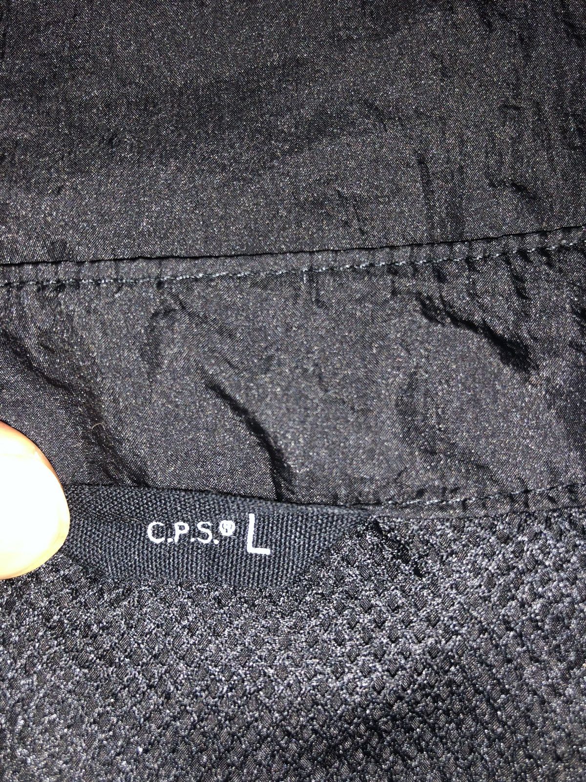 CPS CHAPS × Japanese Brand 🇯🇵 C.P.S. UNIFORM BRIDGE COLLARLESS UTILITY NYLON SHIRT Size US L / EU 52-54 / 3 - 11 Thumbnail