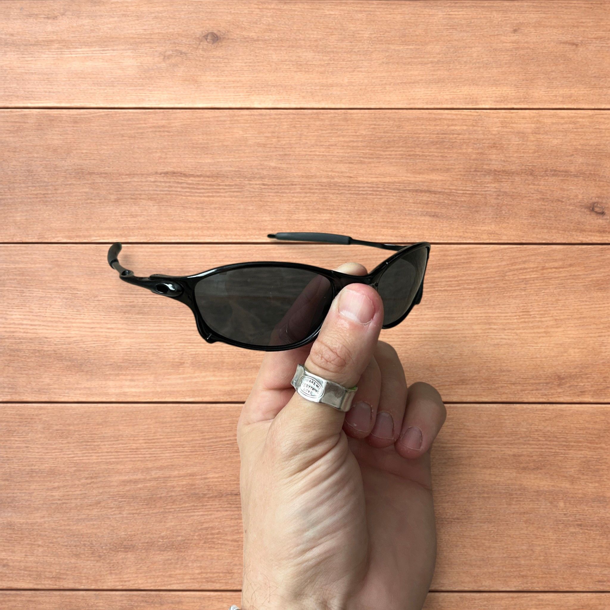 Japanese Brand Insane metal frame sunglasses in black with black lens. Size ONE SIZE - 1 Thumbnail