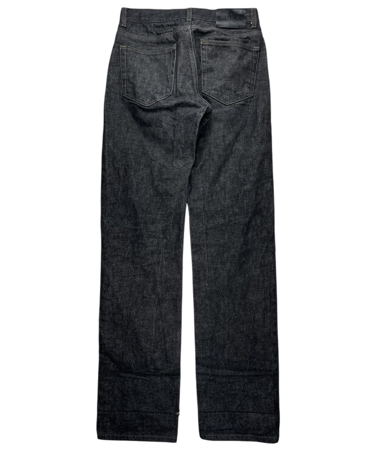 Gucci Gucci Tom Ford Vintage Black Raw Selvedge Denim Jeans Black Size US 28 / EU 44 - 2 Thumbnail