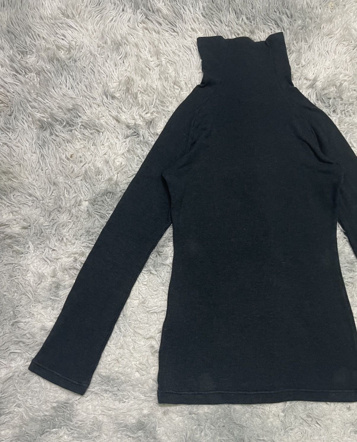 Yohji Yamamoto 90s YOHJI YAMAMOTO ASYMMETRICAL LONG SLEEVE TURTLENECK Size US M / EU 48-50 / 2 - 13 Thumbnail