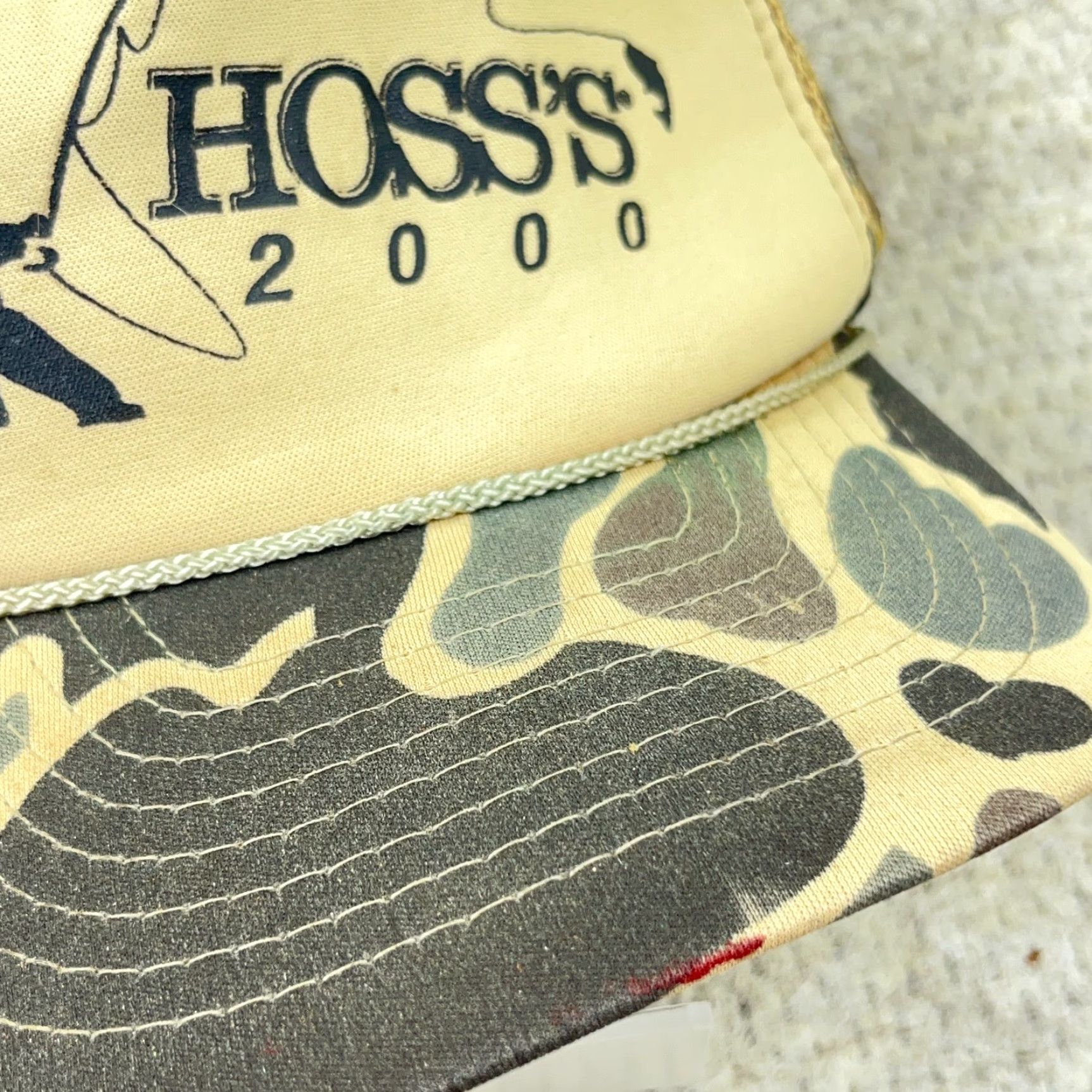 Vintage VINTAGE Nissin Trucker Hat Cap One Size Brown Twill Adjustable 80s 90s Outdoor Fish Classic Breather Lightweight Mens Size ONE SIZE - 3 Thumbnail