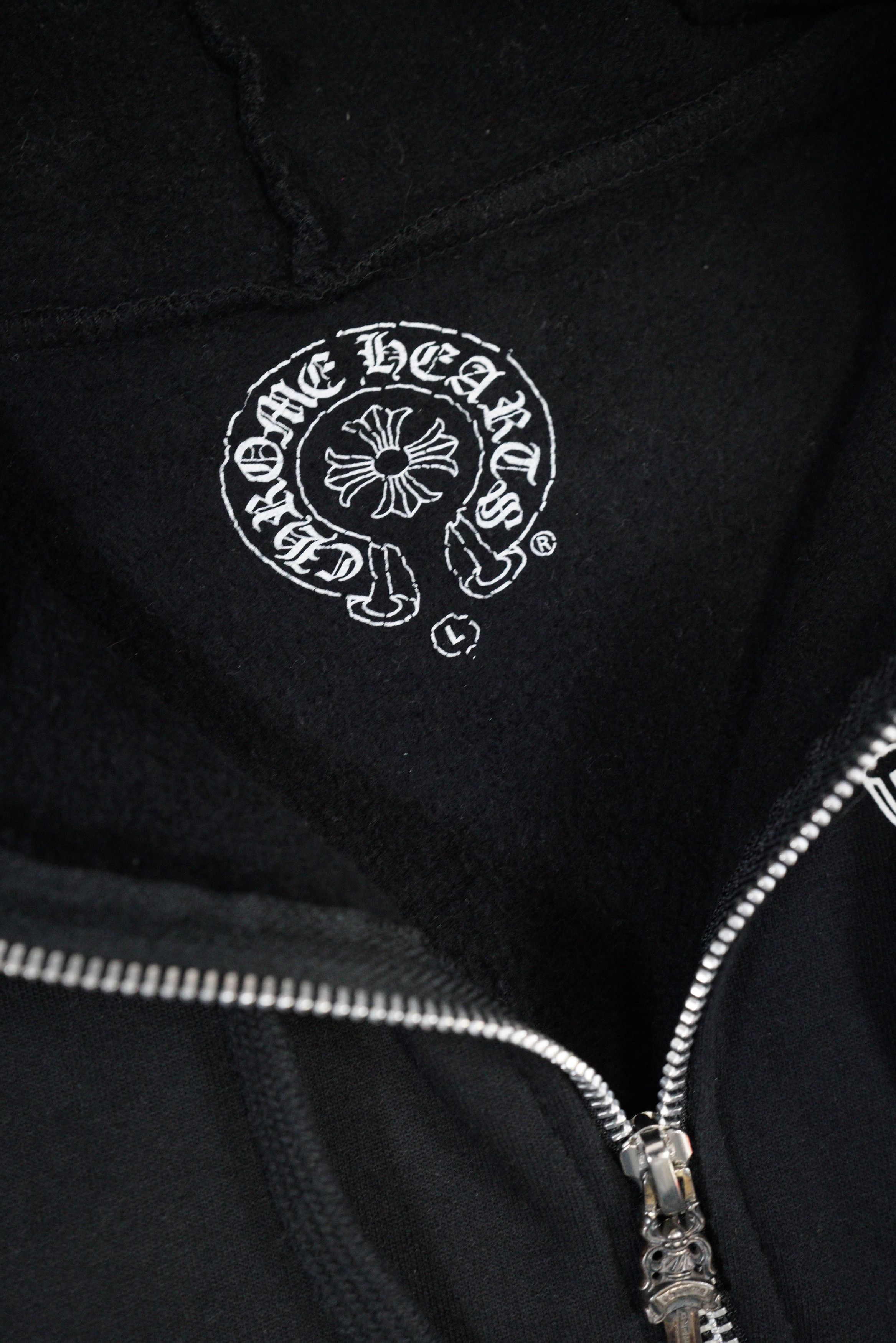 Chrome Hearts Chrome Hearts Vintage Black USA Red Prints Zip Hoodie Size US L / EU 52-54 / 3 - 8 Thumbnail