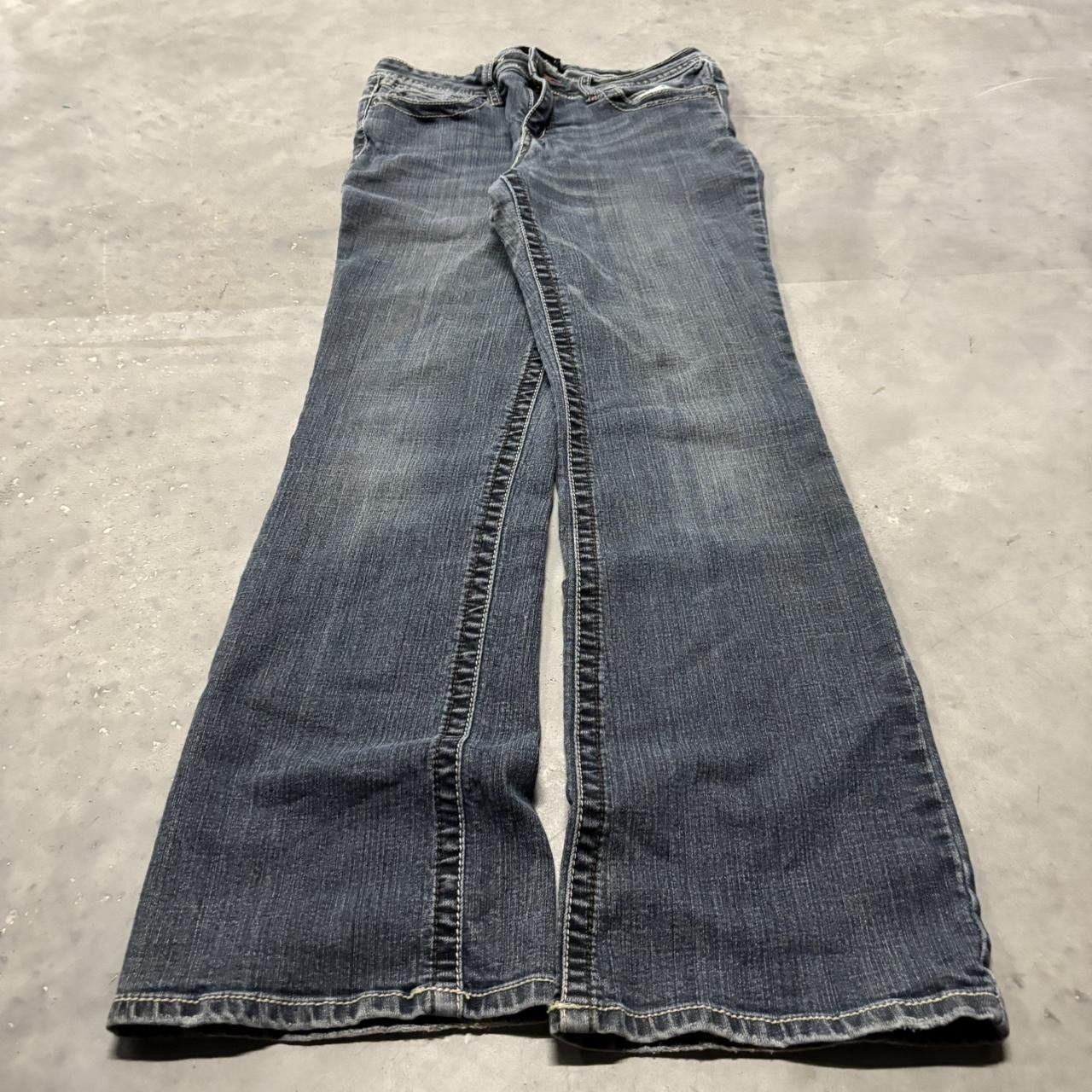 Japanese Brand × Vintage Crazy Vintage Y2K/2000s Grunge Dark Wash Denim Jeans! Size US 30 / EU 46 - 3 Thumbnail