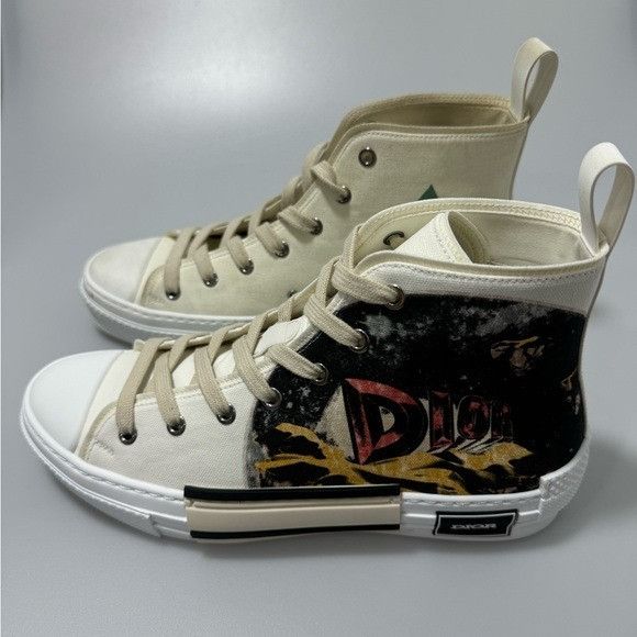 Dior Dior B23 High Top Sneakers AsteroDior White Men’s EU 41/US 8 Size US 8 / EU 41 - 4 Thumbnail