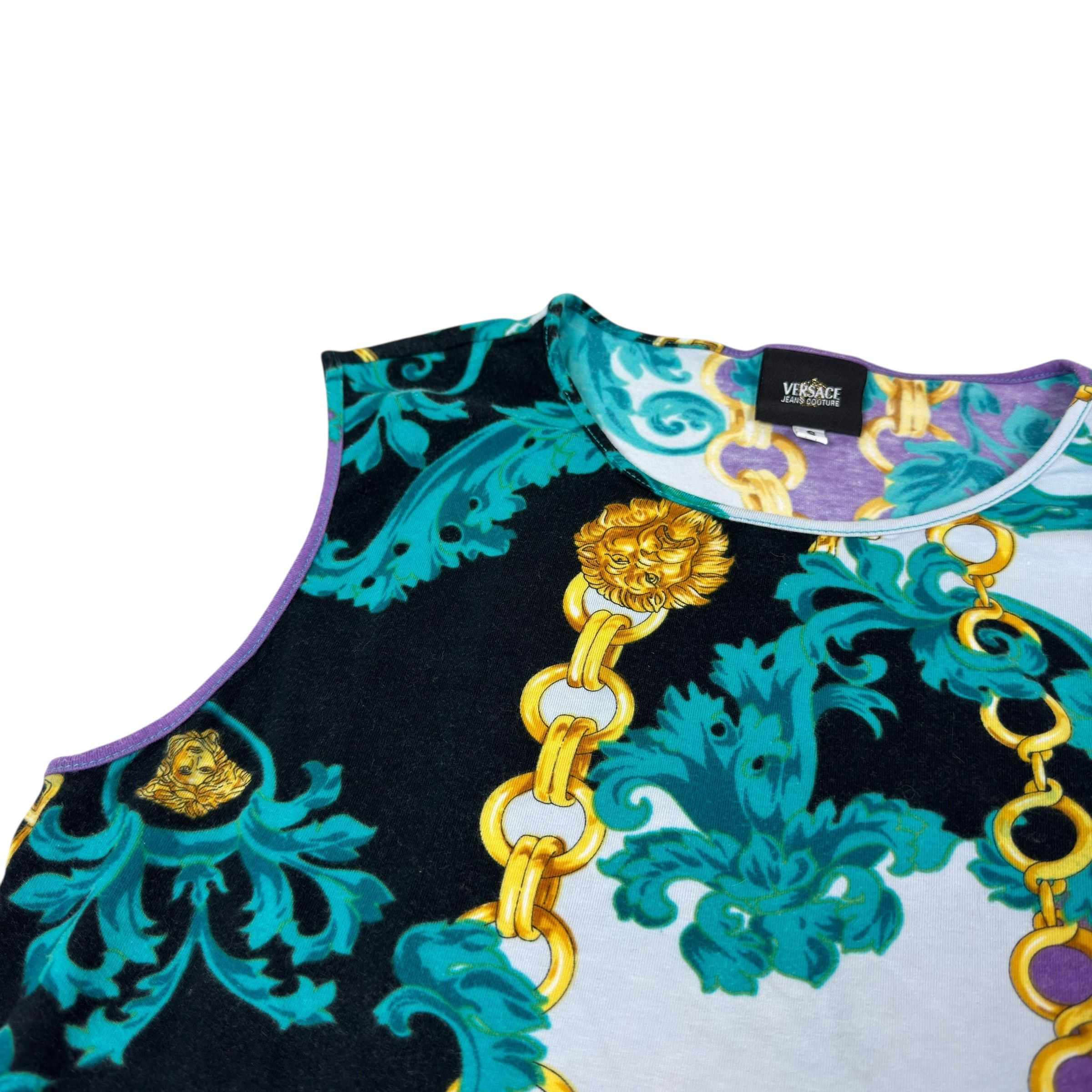 Versace × Vintage Versace Jeans Couture Women's Y2K Pullover Blouse S Size S / US 4 / IT 40 - 4 Thumbnail