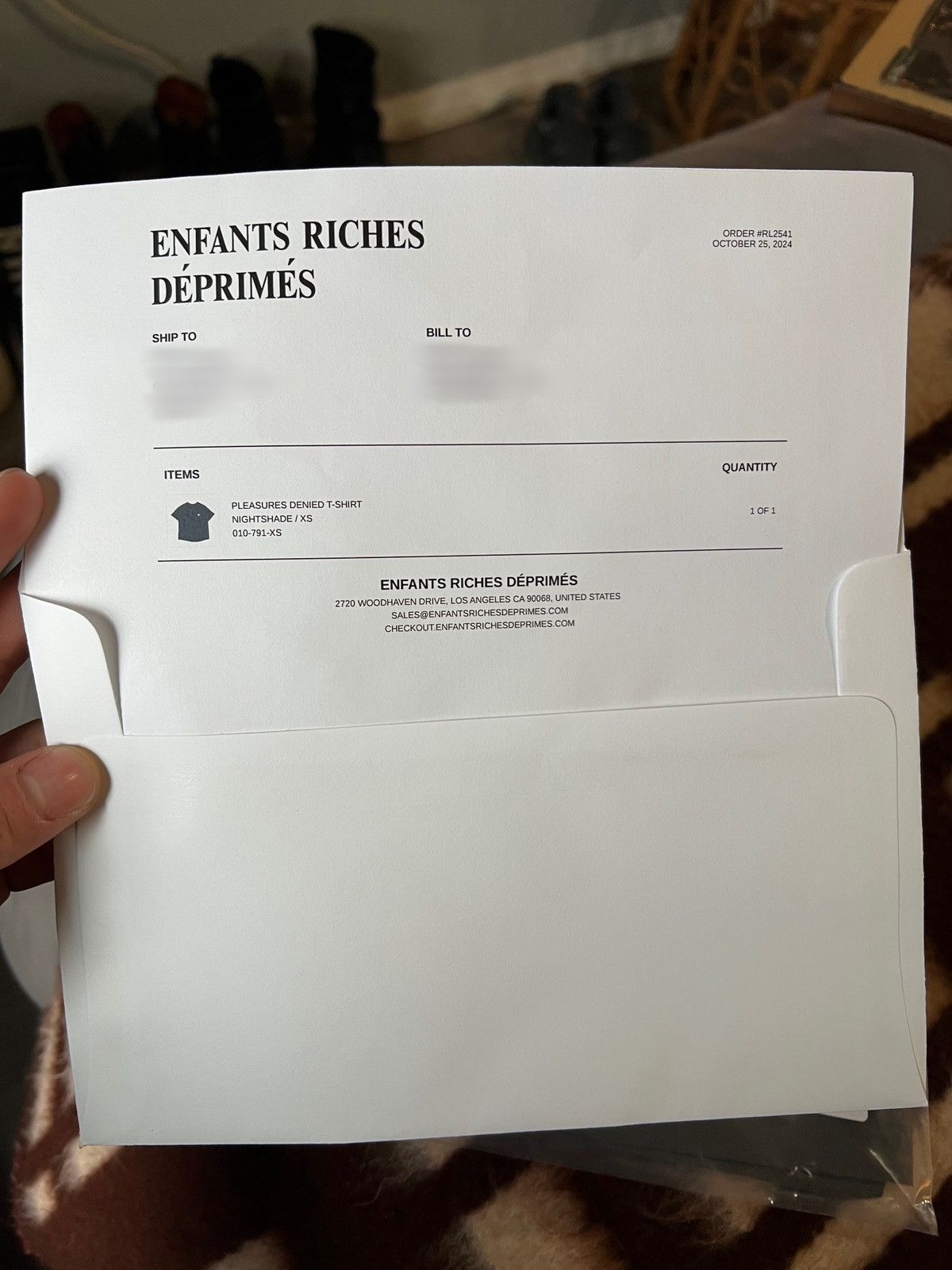 Enfants Riches Deprimes Enfant Riches Déprimés pleasures denied tee Size US XS / EU 42 / 0 - 5 Thumbnail